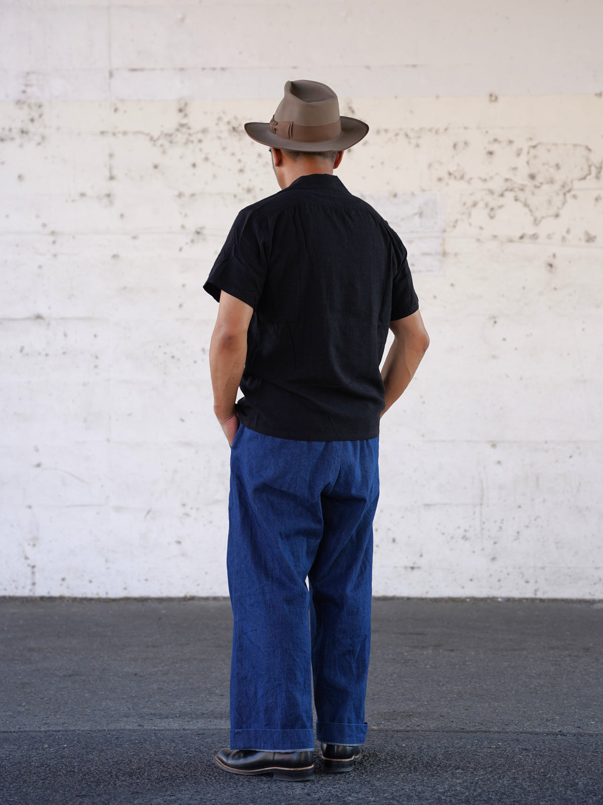 #270109 1950s Rayon Linen S/S Shirt