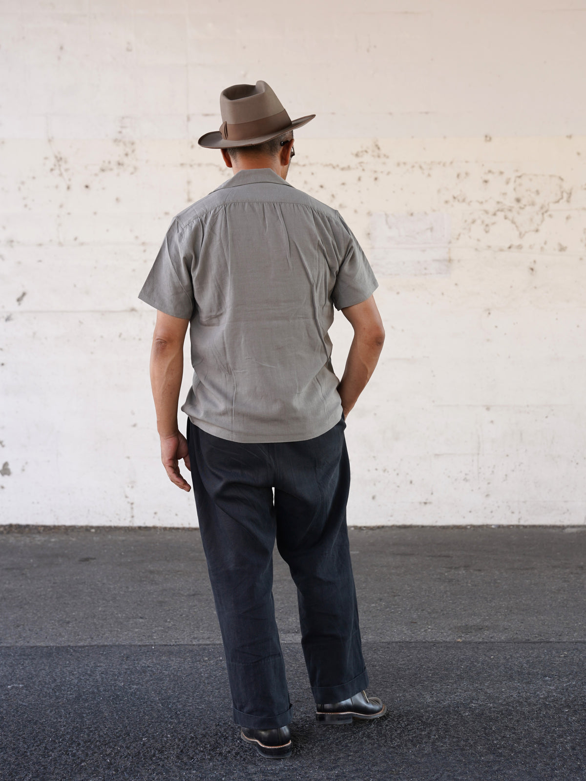 #270109 1950s Rayon Linen S/S Shirt
