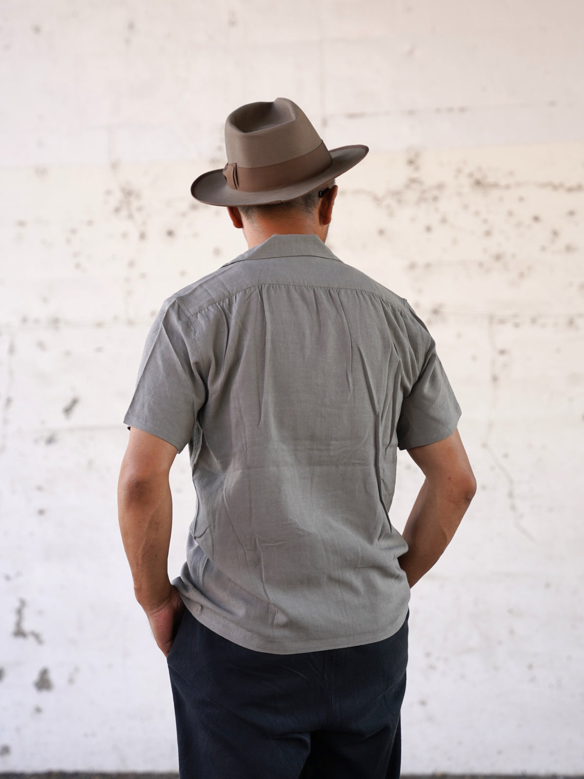 #270109 1950s Rayon Linen S/S Shirt
