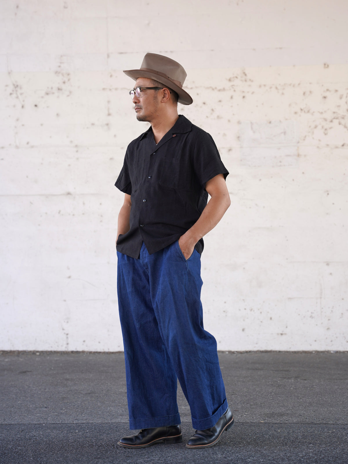 #270109 1950s Rayon Linen S/S Shirt