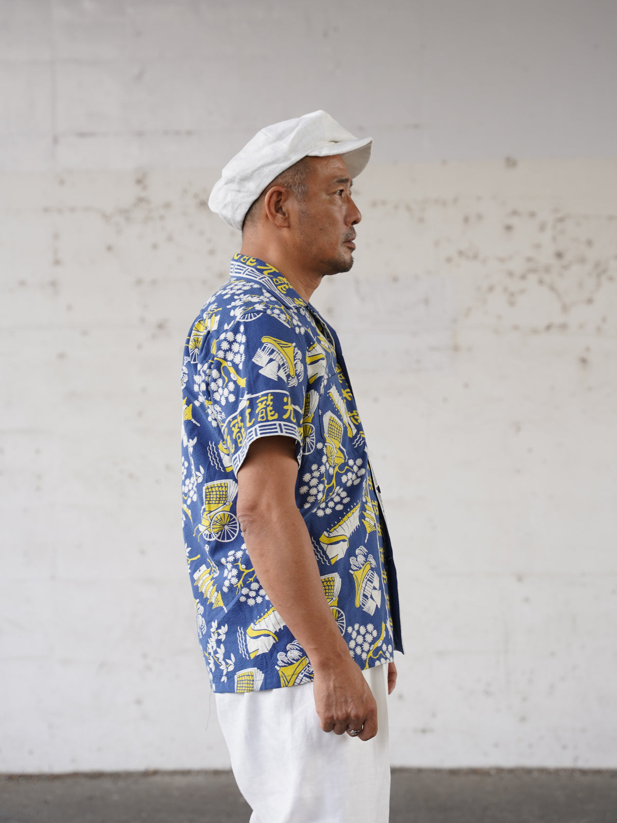#270114 1950s Seersucker Short Sleeve Shirt - Koryu