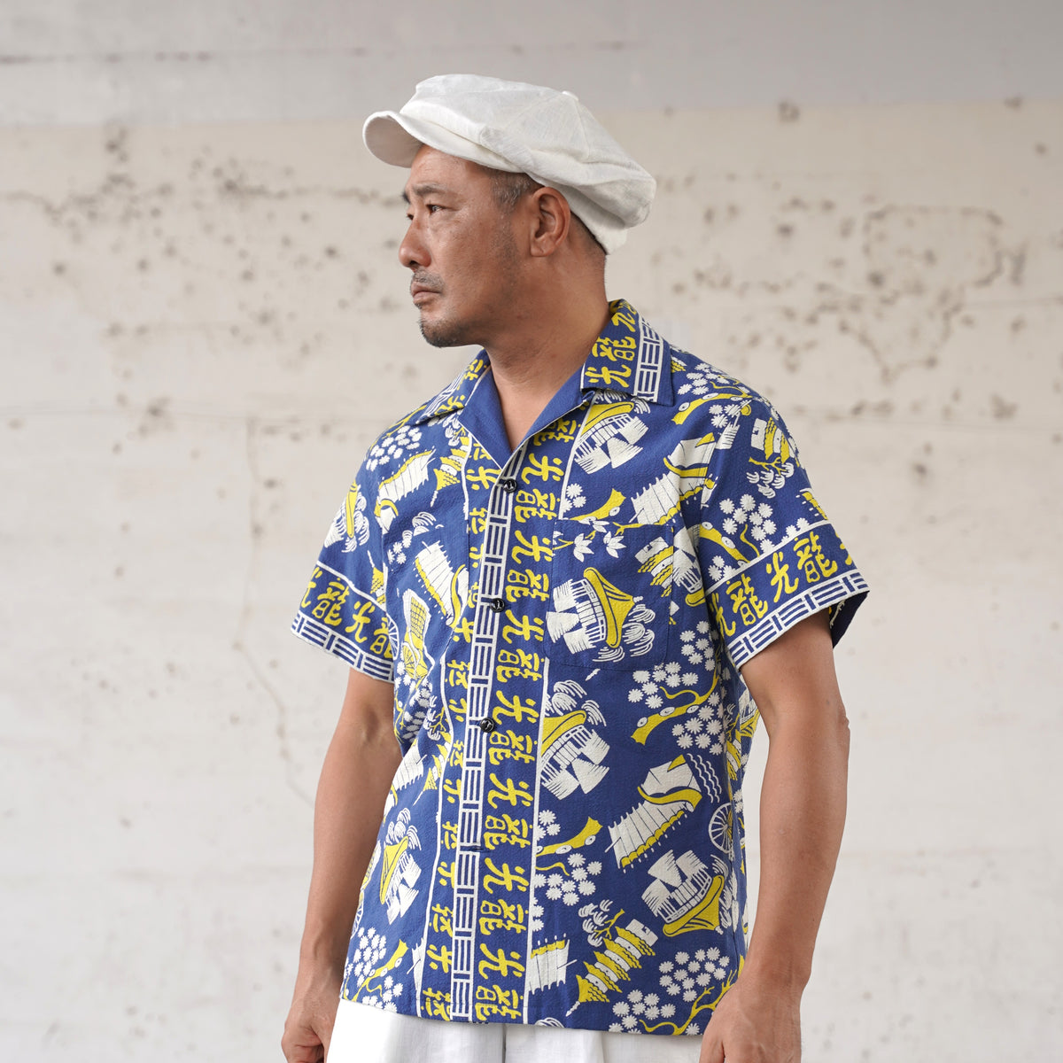 #270114 1950s Seersucker Short Sleeve Shirt - Koryu