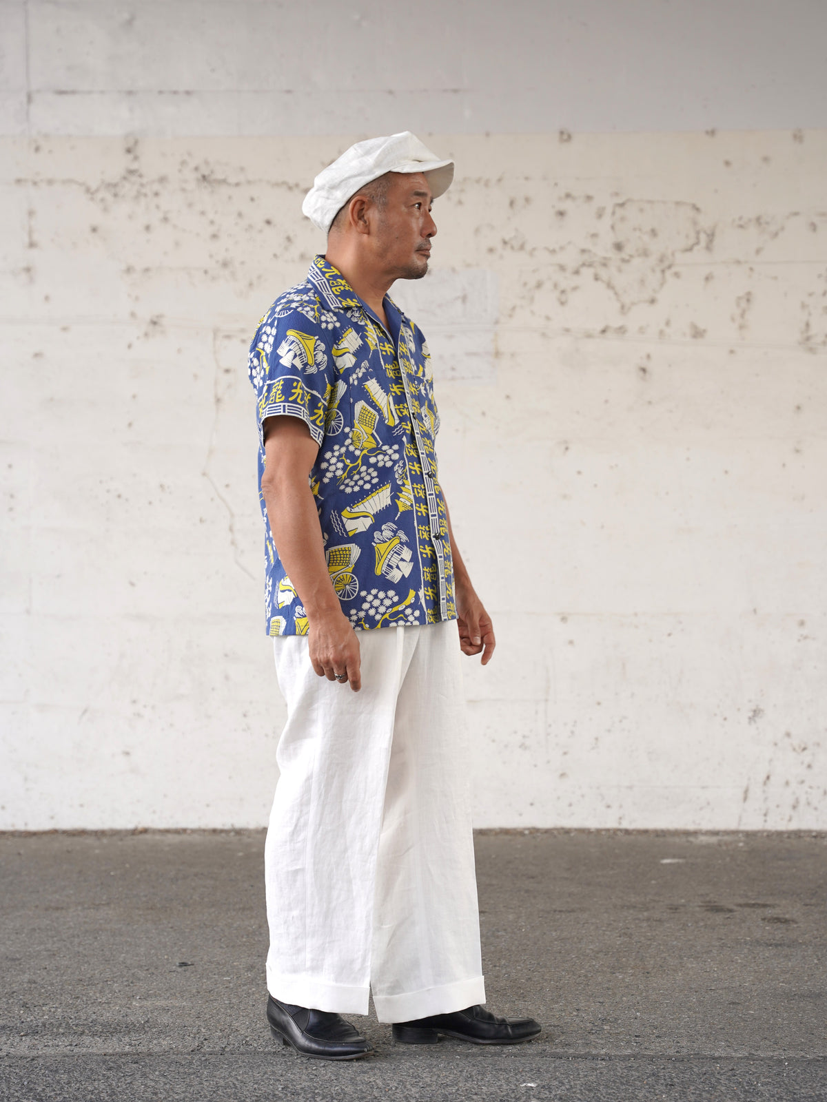 #270114 1950s Seersucker Short Sleeve Shirt - Koryu