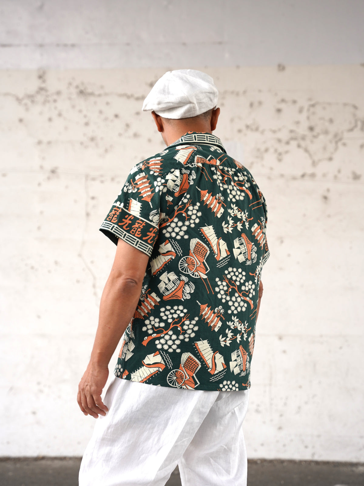 #270114 1950s Seersucker Short Sleeve Shirt - Koryu