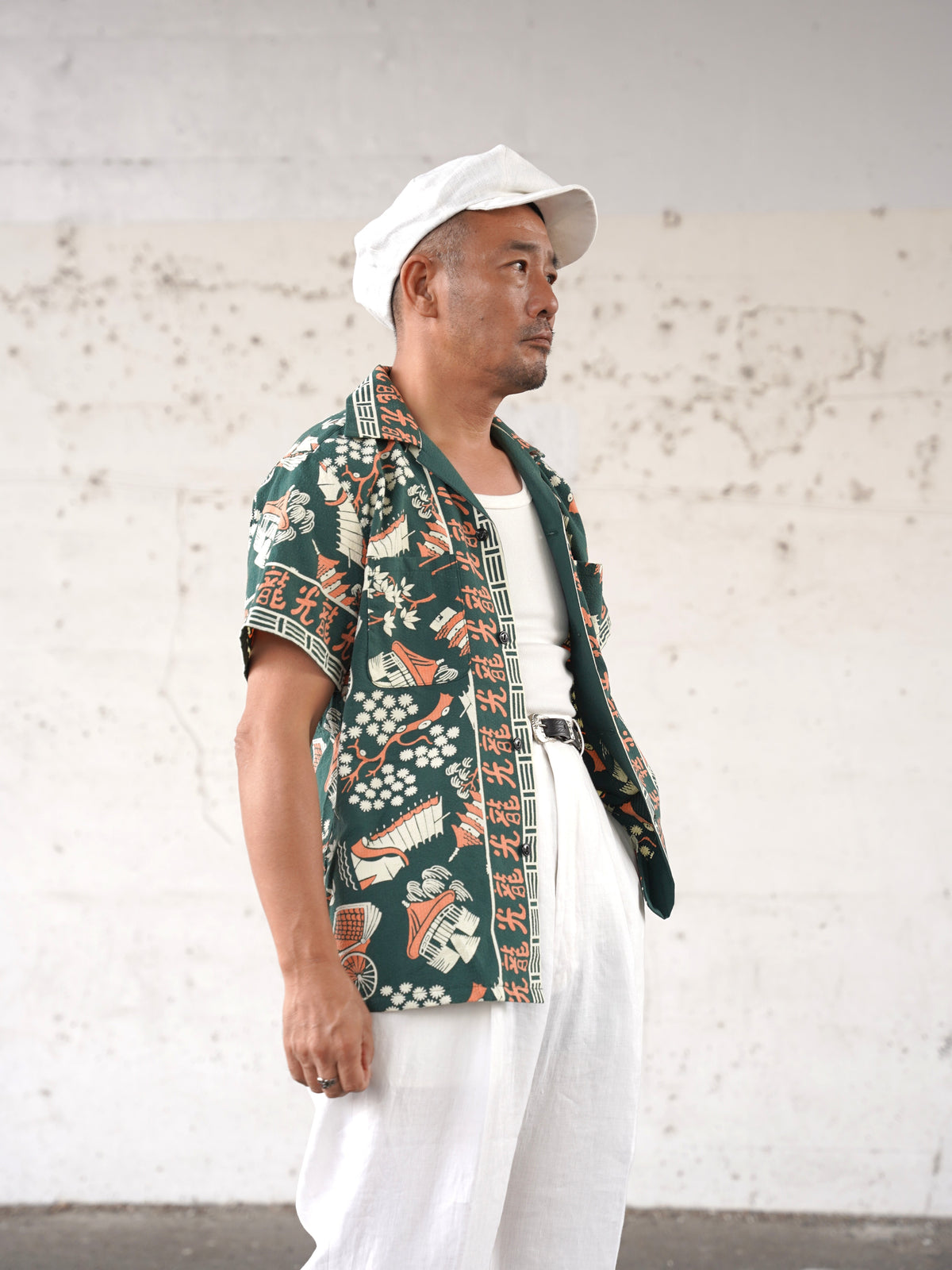 #270114 1950s Seersucker Short Sleeve Shirt - Koryu