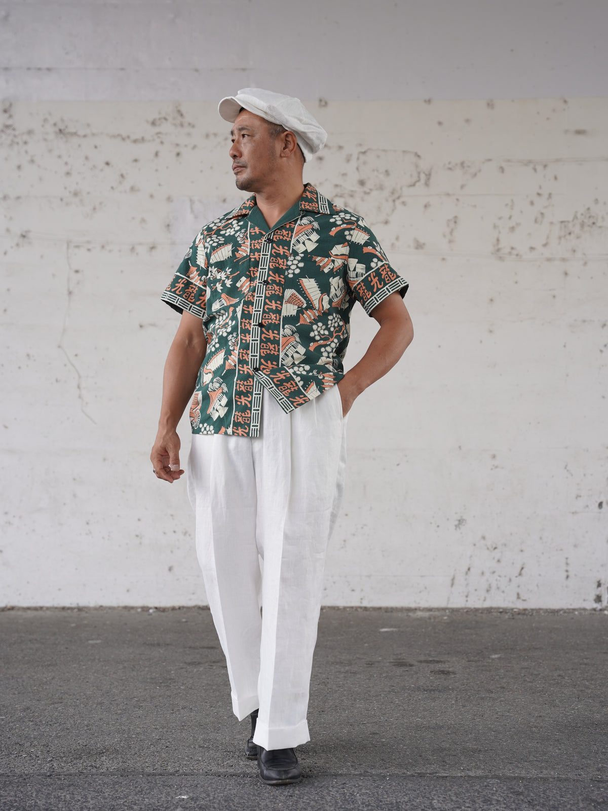 #270114 1950s Seersucker Short Sleeve Shirt - Koryu