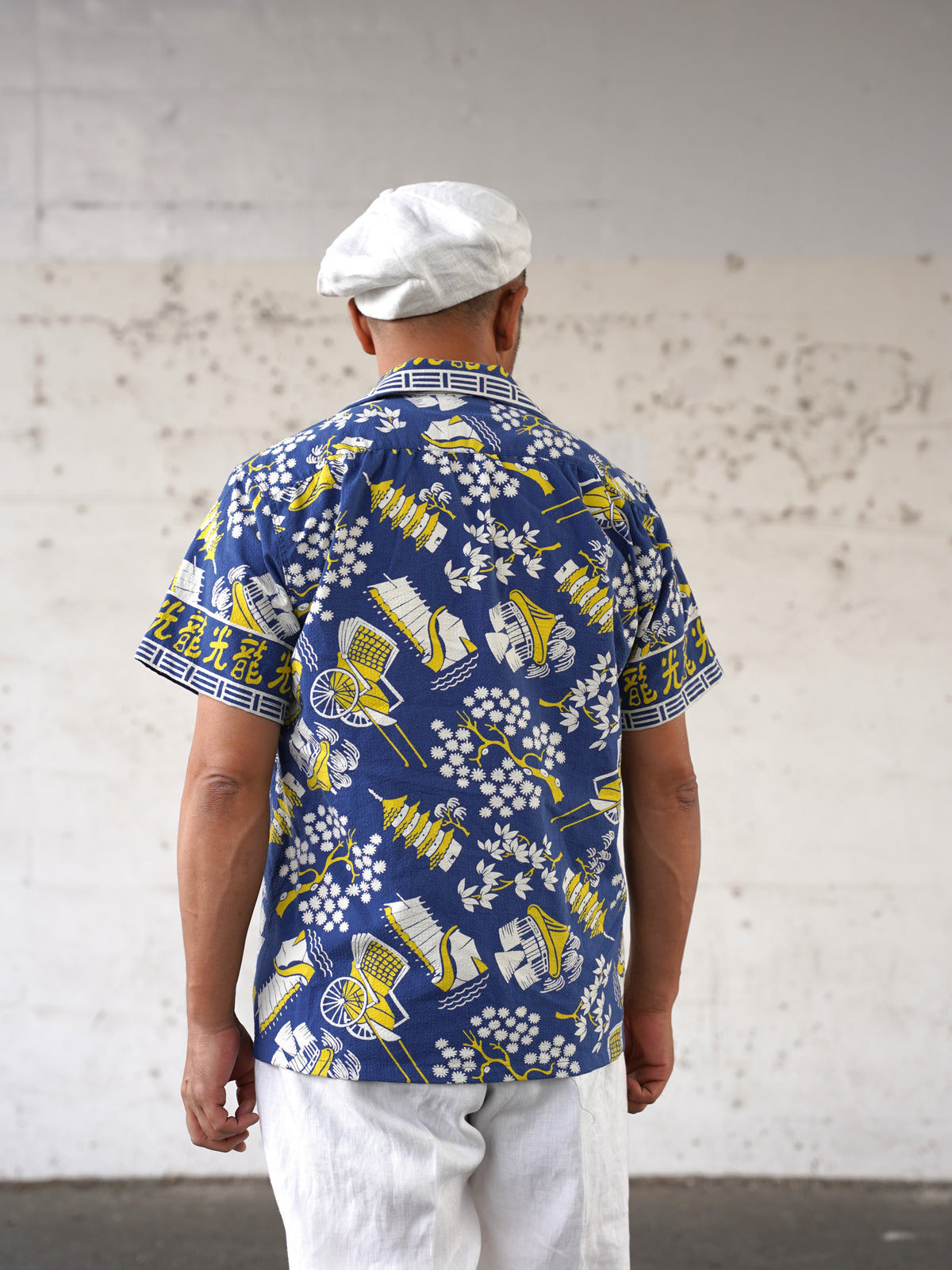 #270114 1950s Seersucker Short Sleeve Shirt - Koryu
