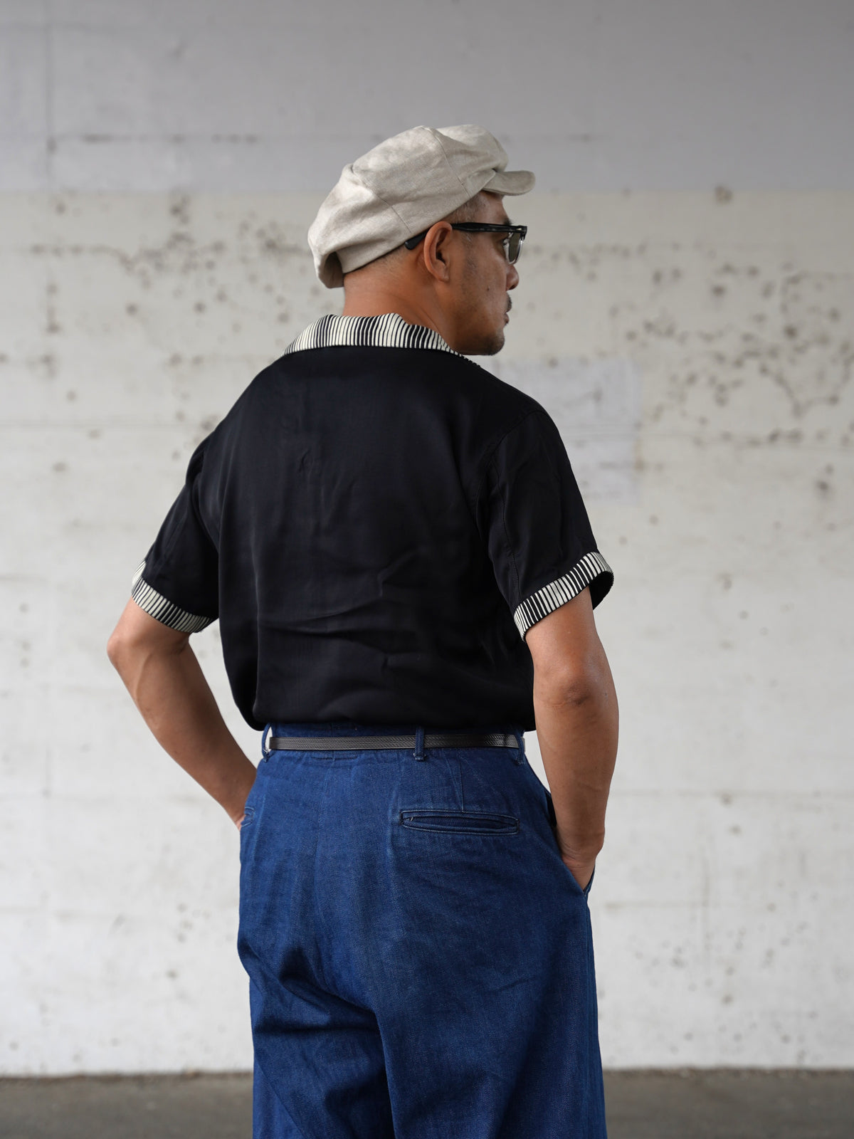 #270123 1950s Lace-Up Pullover Shirt
