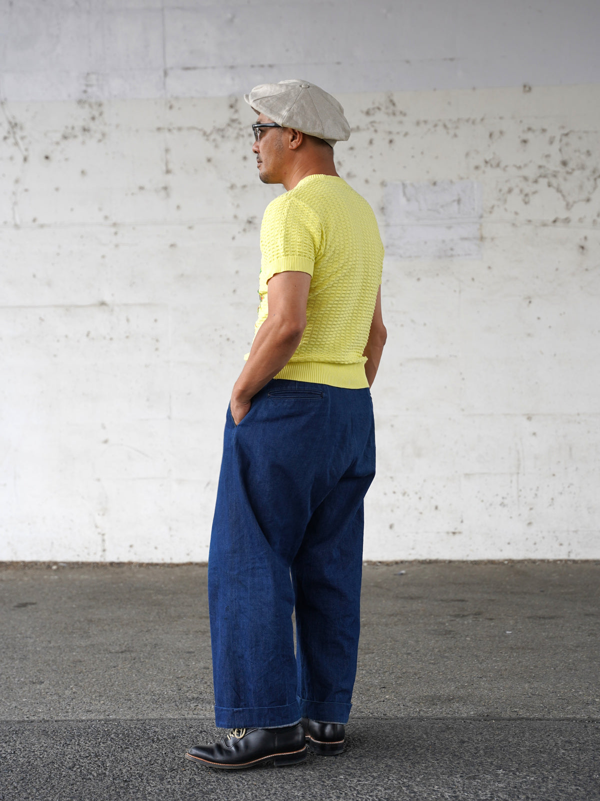 #270201 1950s Tiger Cotton Summer Knit
