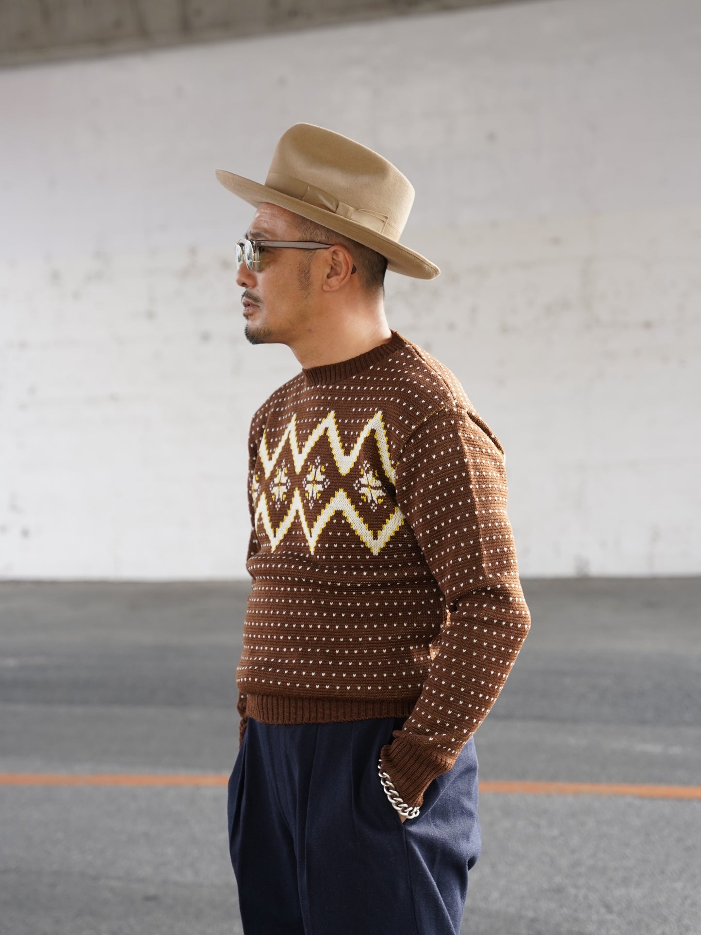 #240202 1950s Crew-neck Knit