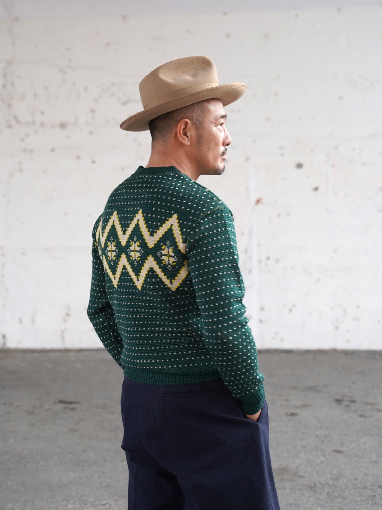 #240202 1950s Crew-neck Knit