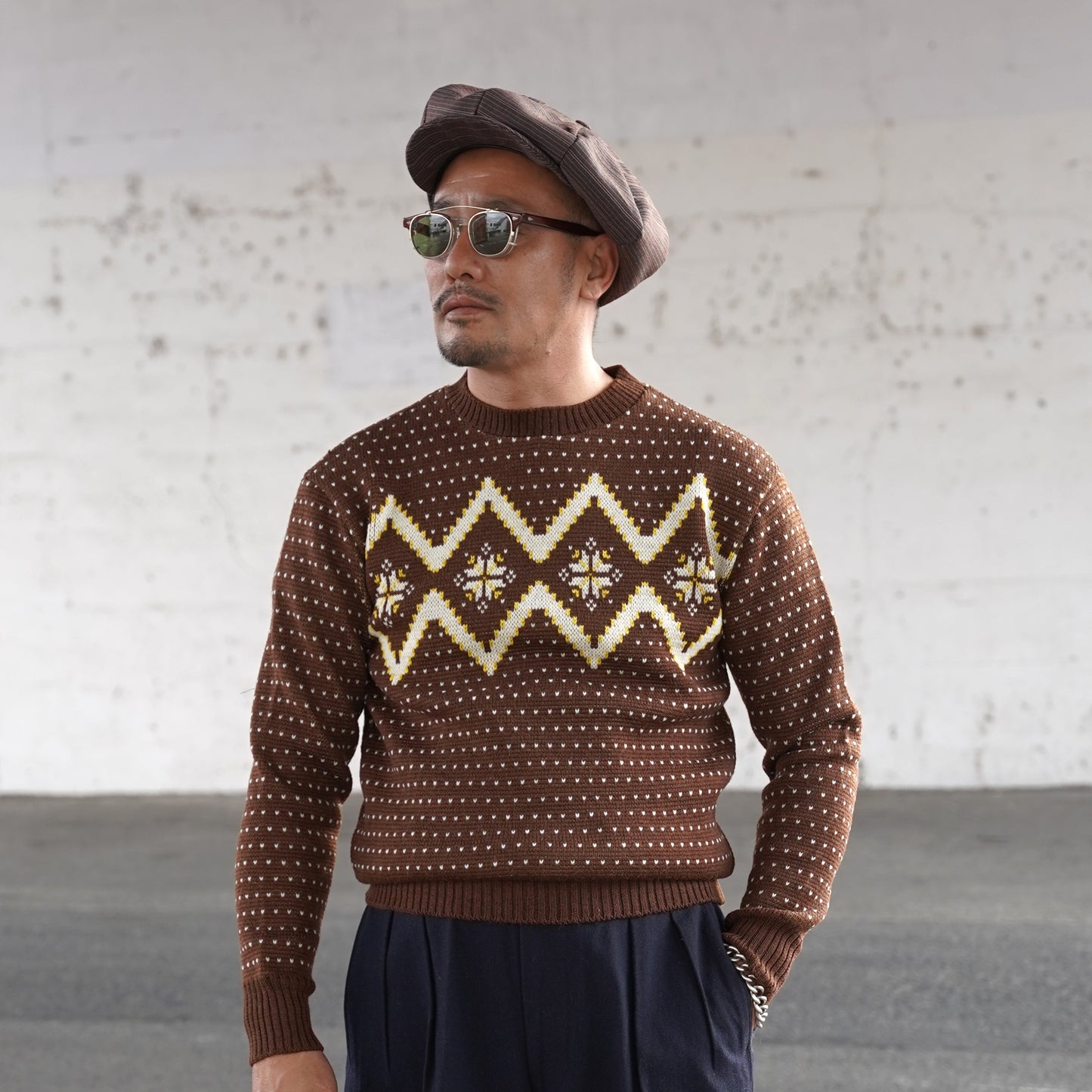 #240202 1950s Crew-neck Knit