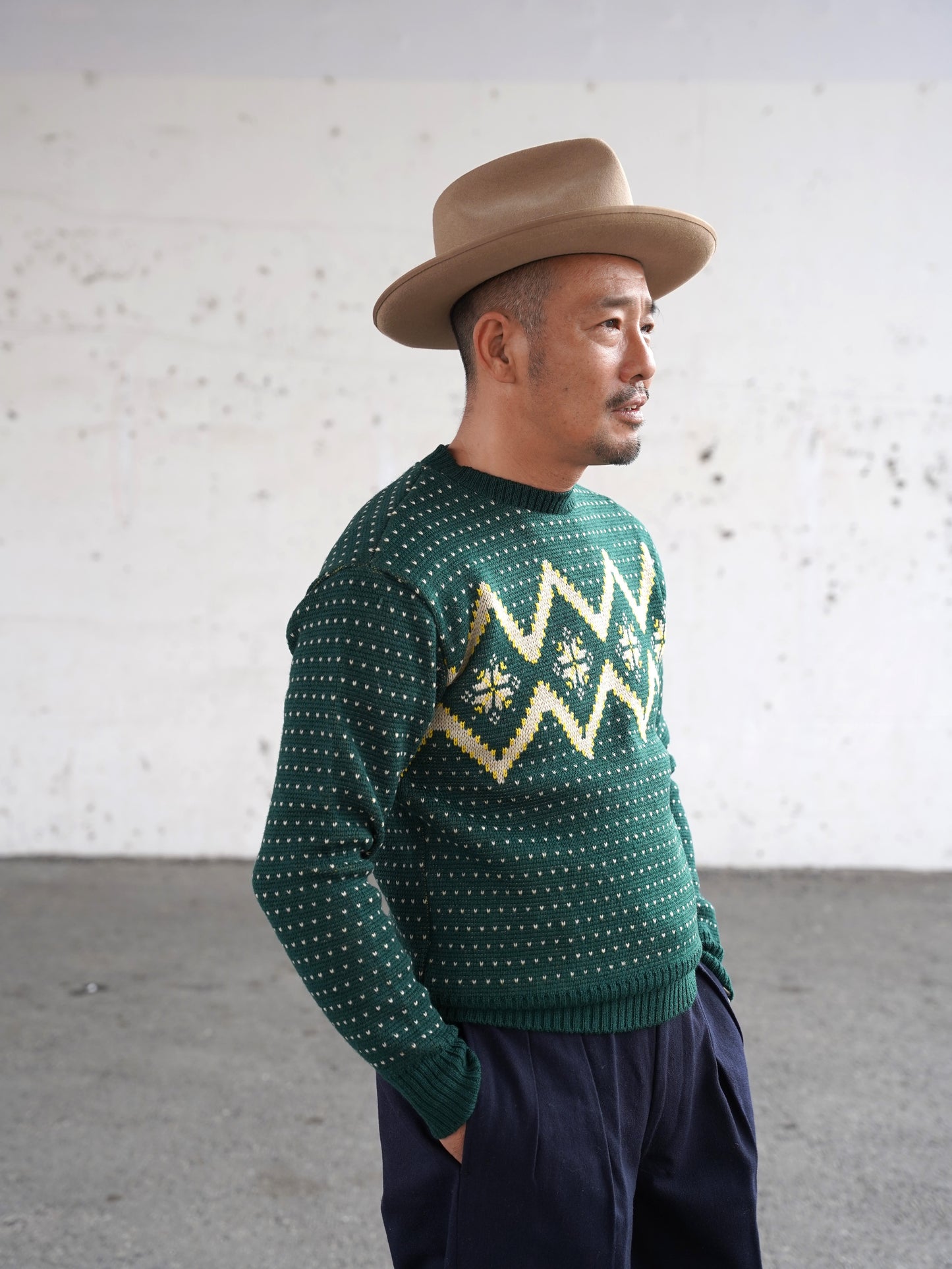 #240202 1950s Crew-neck Knit