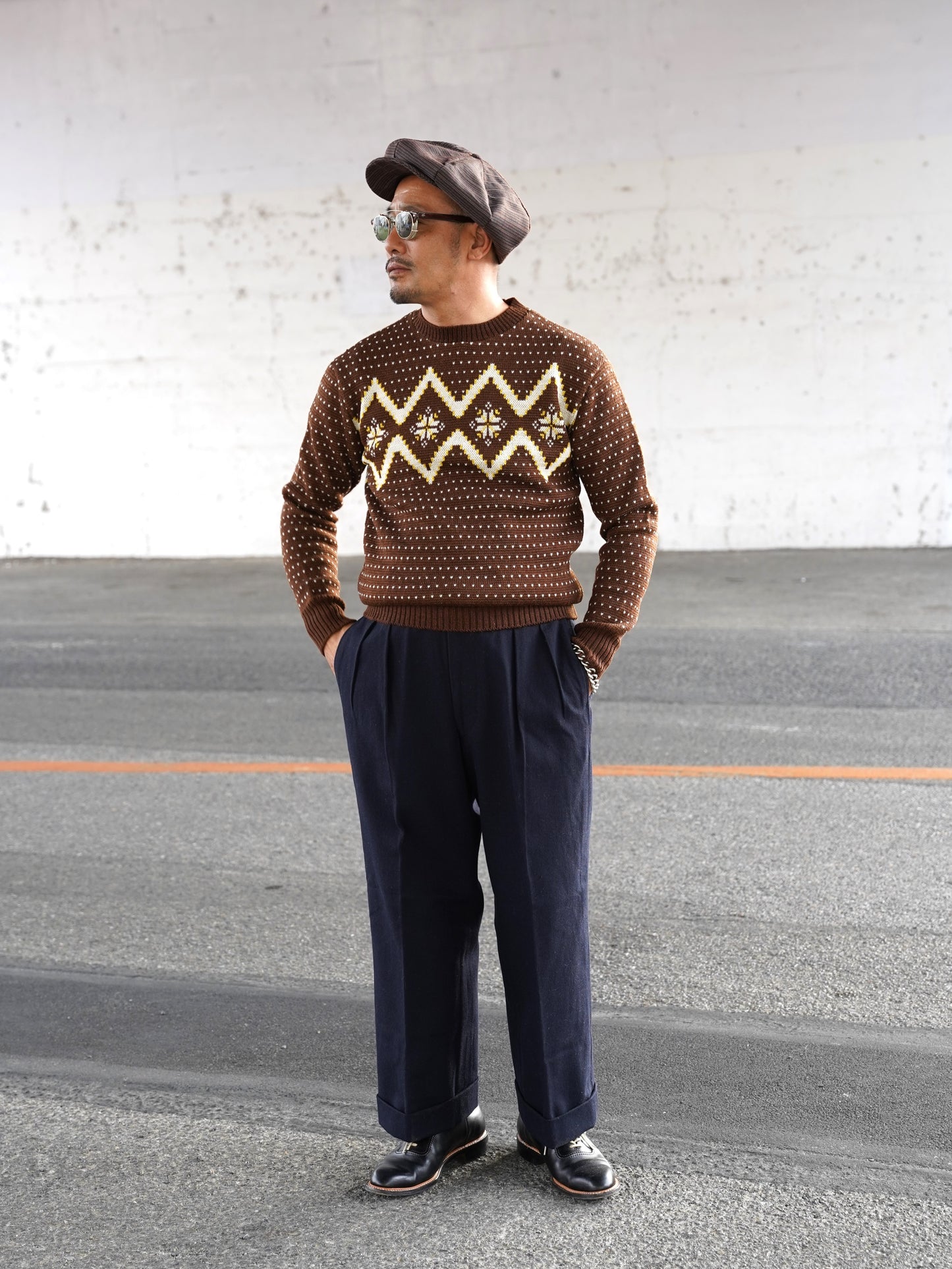 #240202 1950s Crew-neck Knit