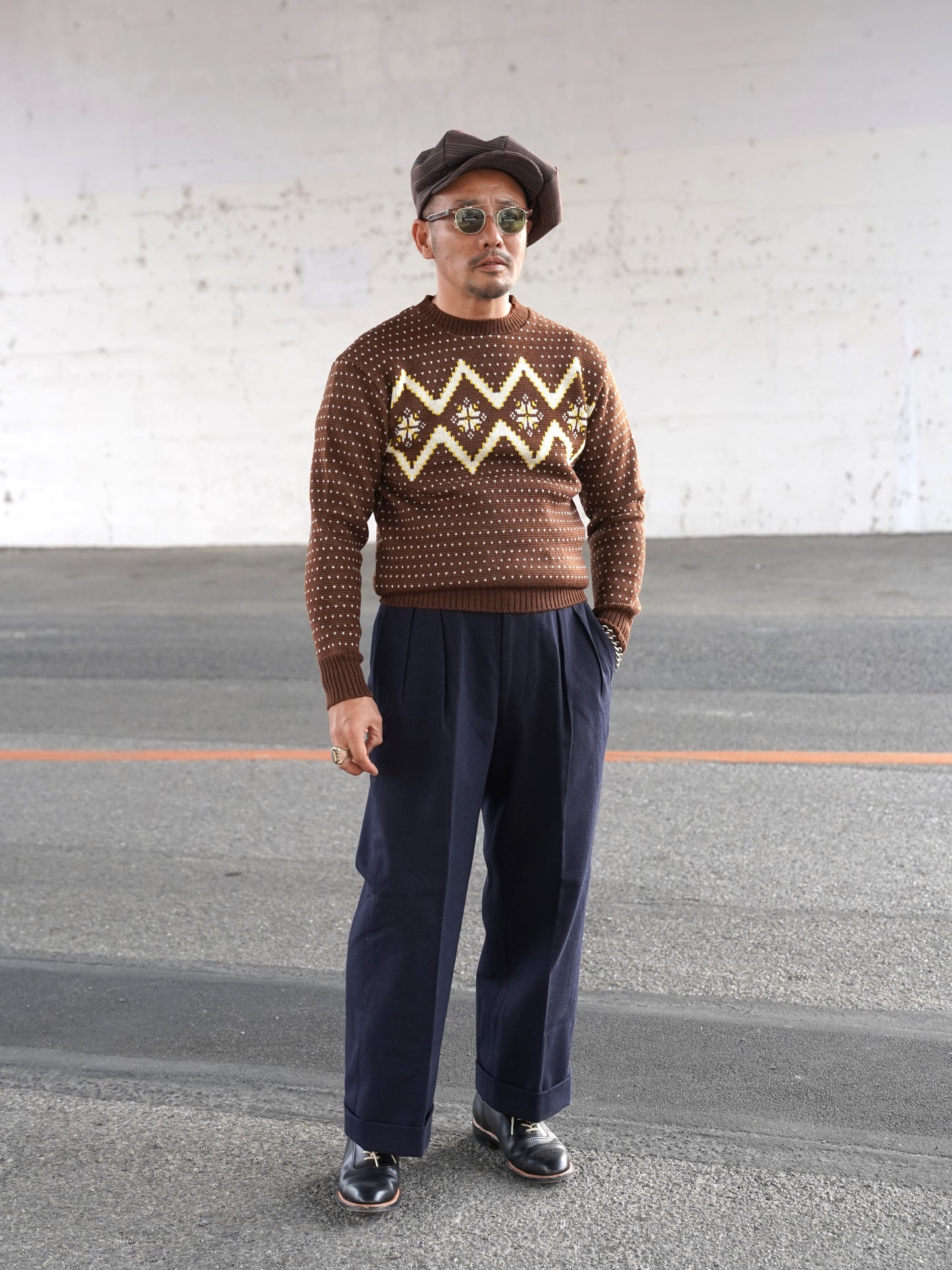 #240202 1950s Crew-neck Knit