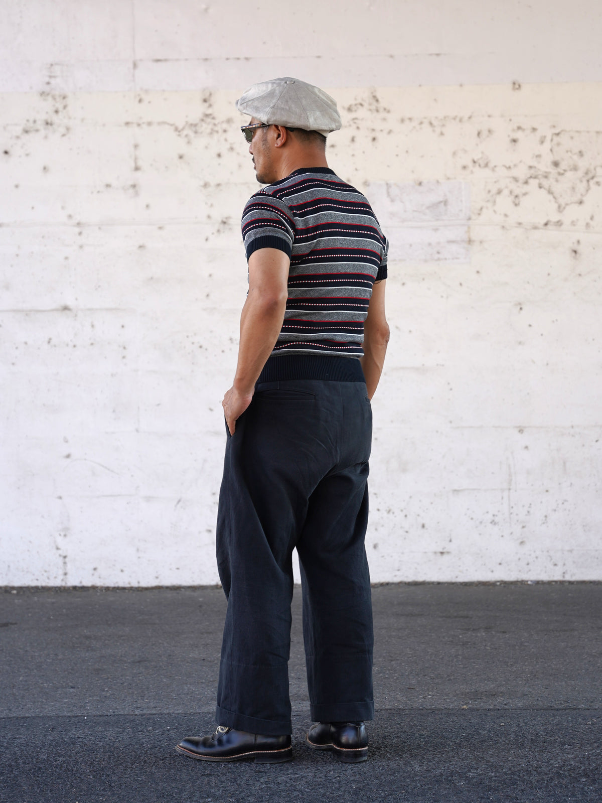 #270203 1950s Multi Border Summer Knit