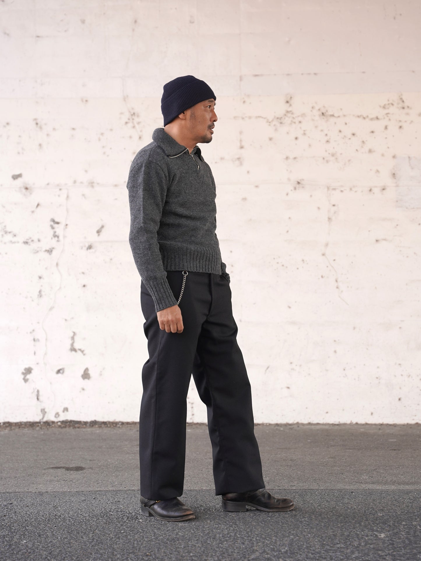 #250212 1940s Zip-up Knit