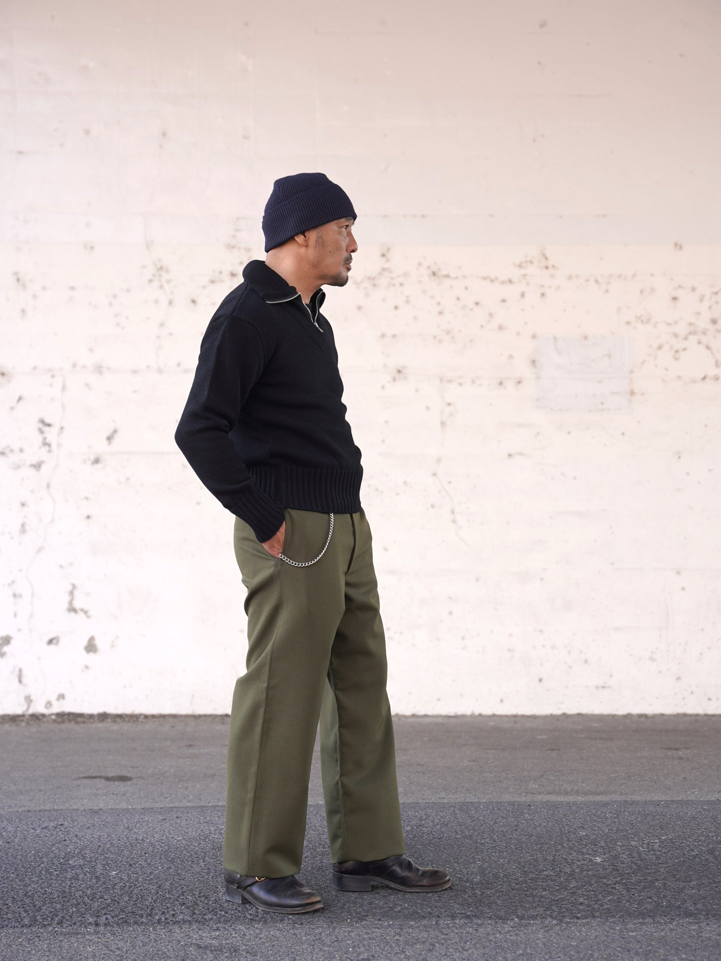 #250212 1940s Zip-up Knit