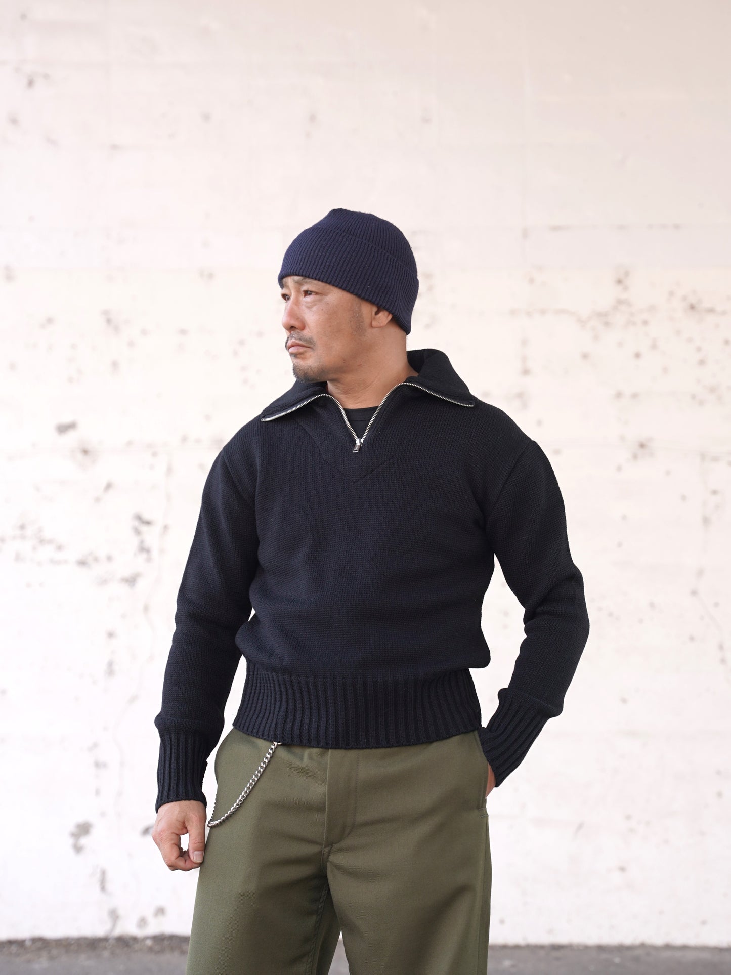 #250212 1940s Zip-up Knit