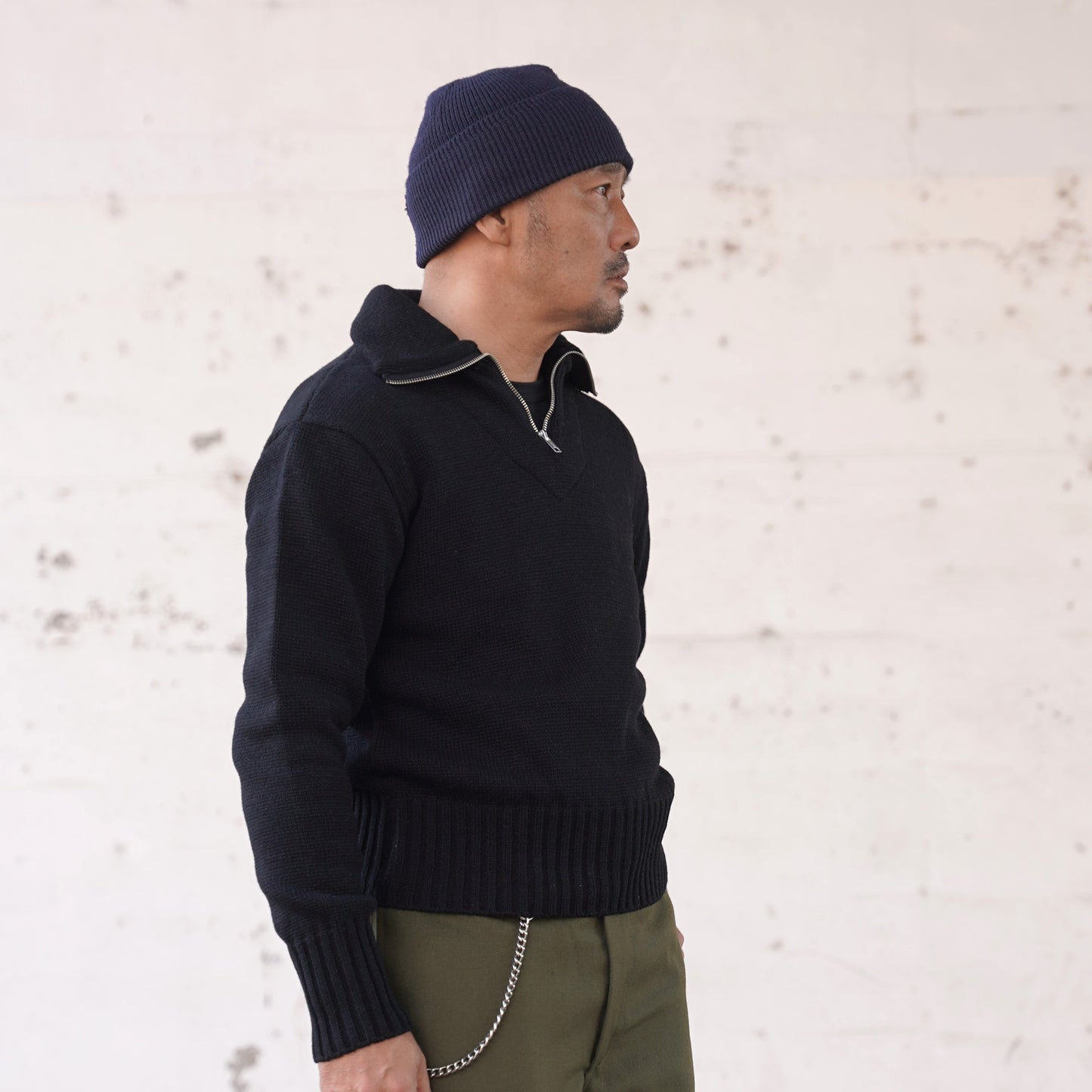 #250212 1940s Zip-up Knit