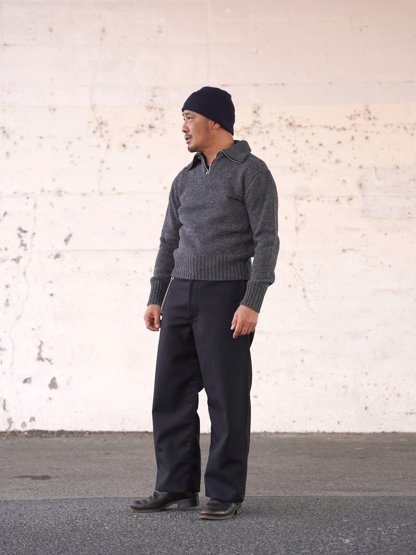 #250212 1940s Zip-up Knit