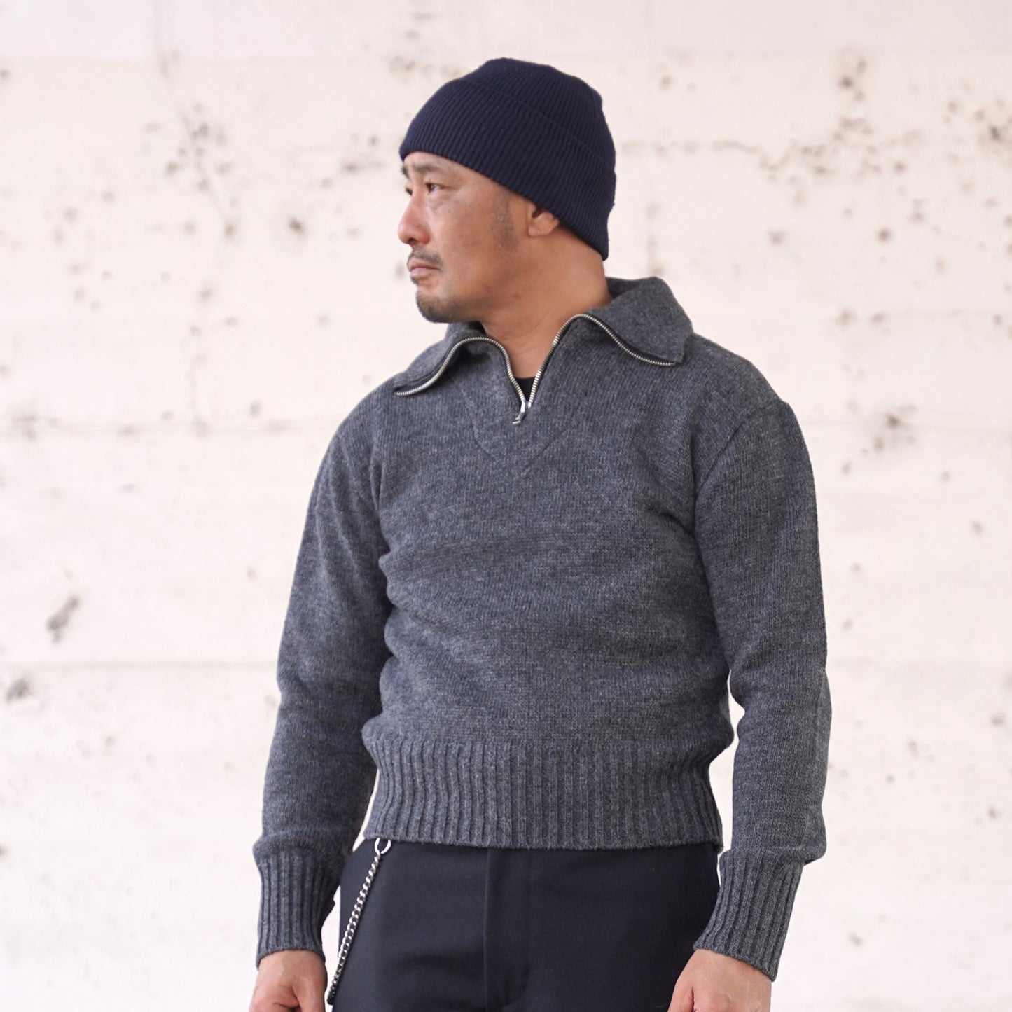 #250212 1940s Zip-up Knit