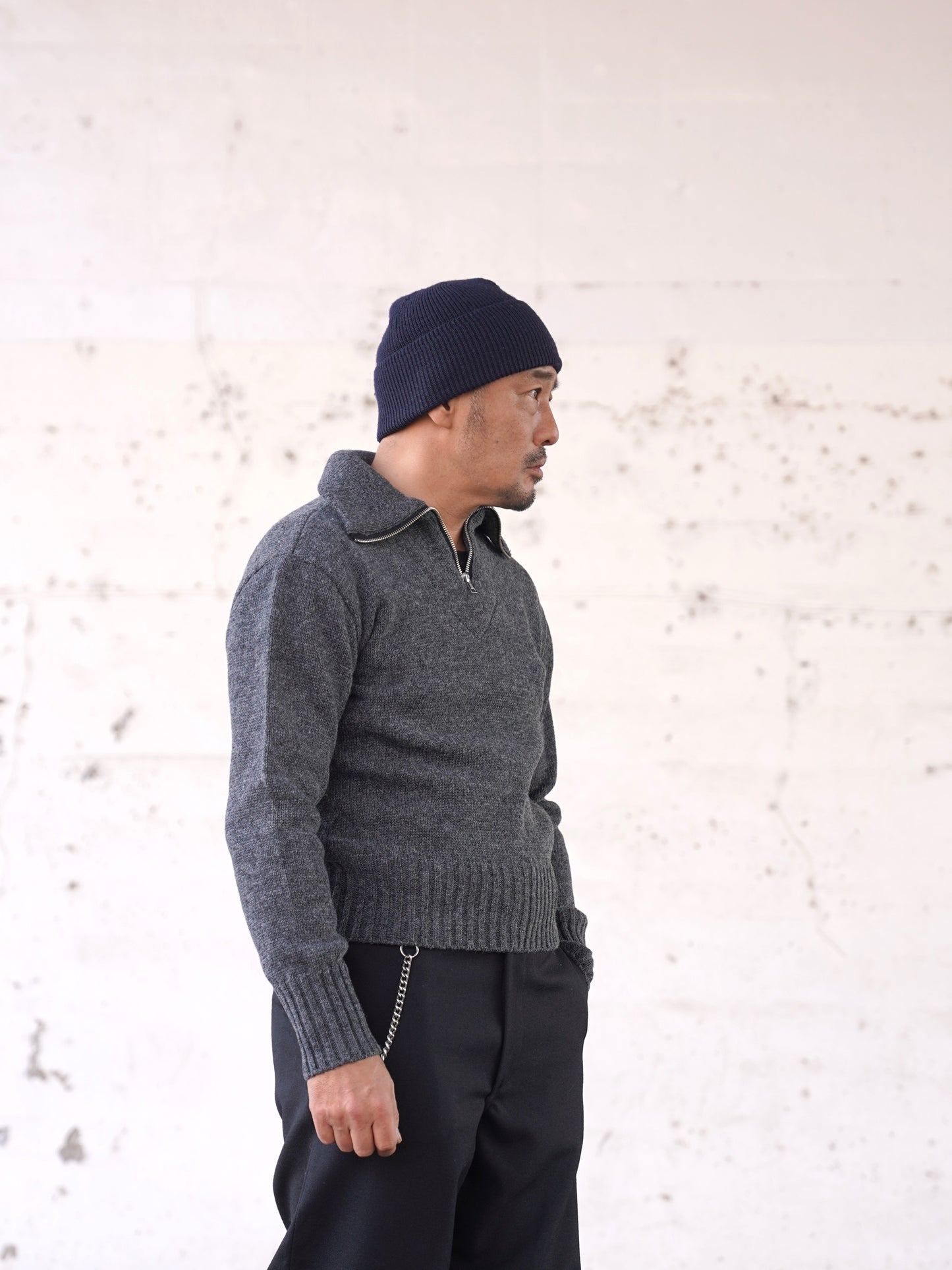 #250212 1940s Zip-up Knit