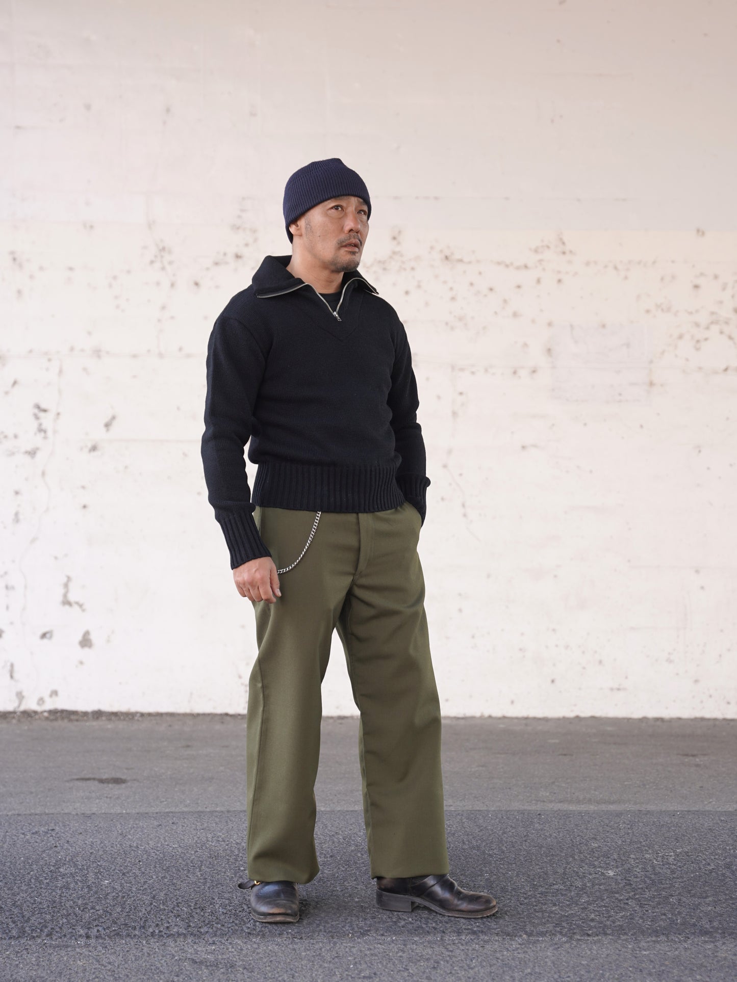 #250212 1940s Zip-up Knit