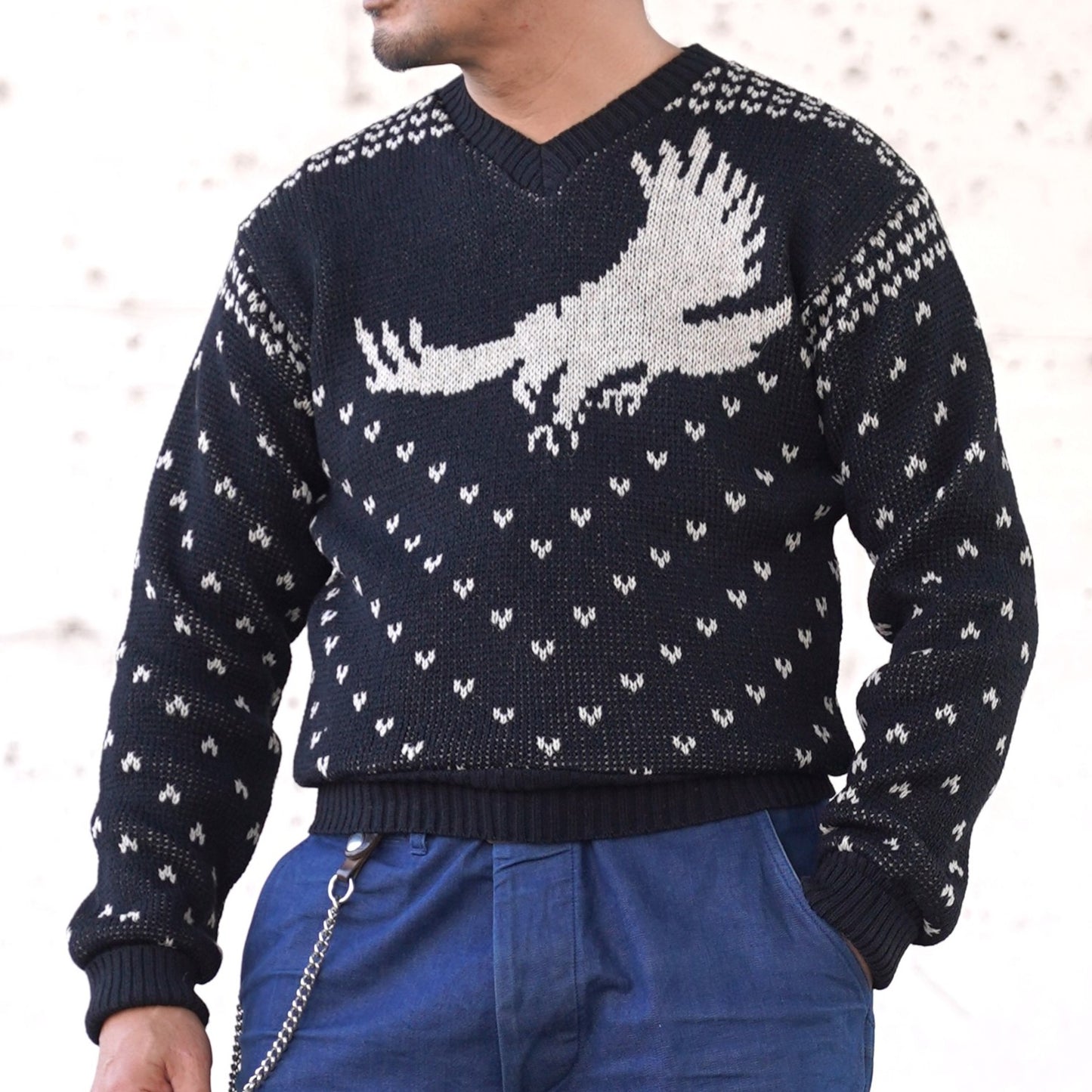 #250213 1950 V-neck Knit