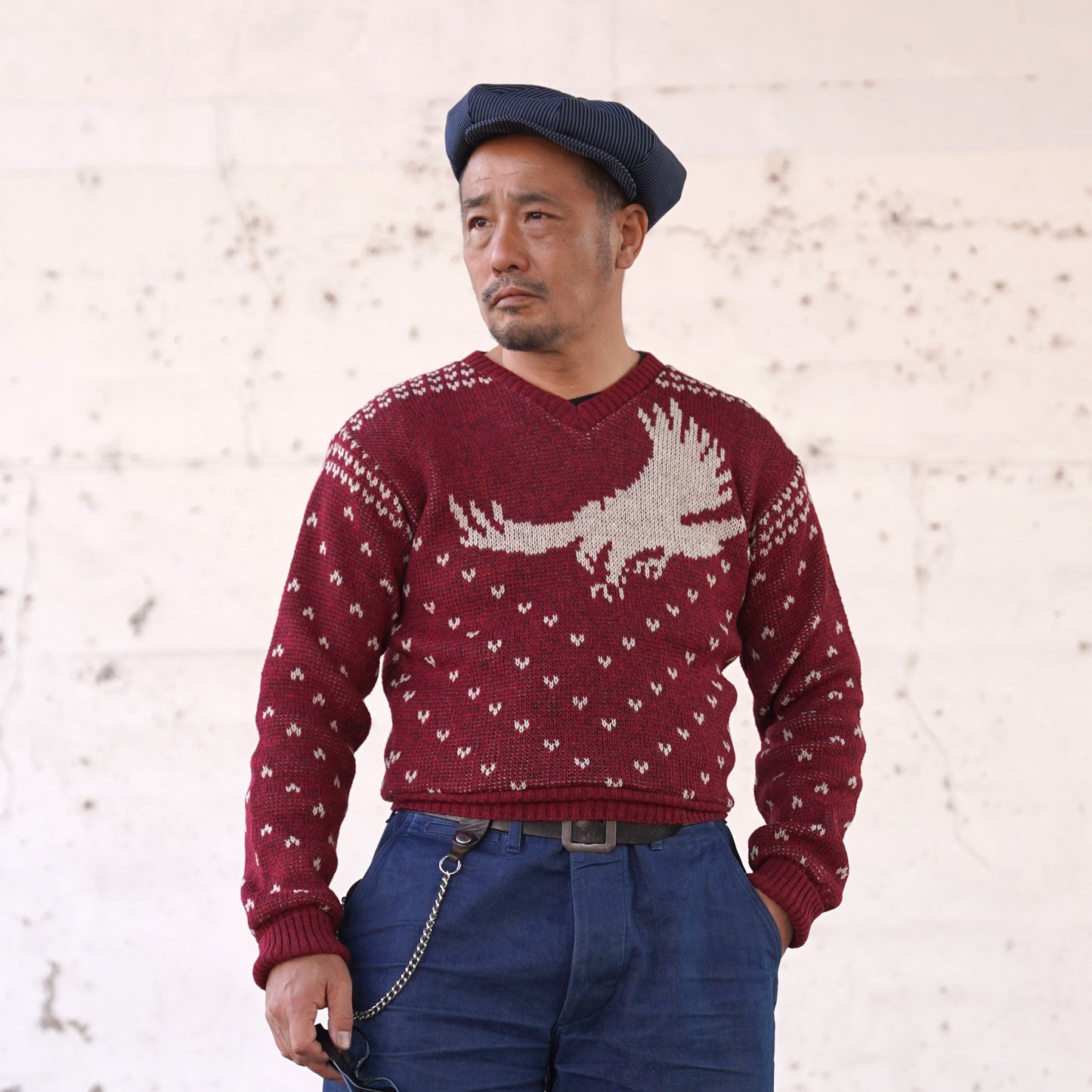 #250213 1950 V-neck Knit