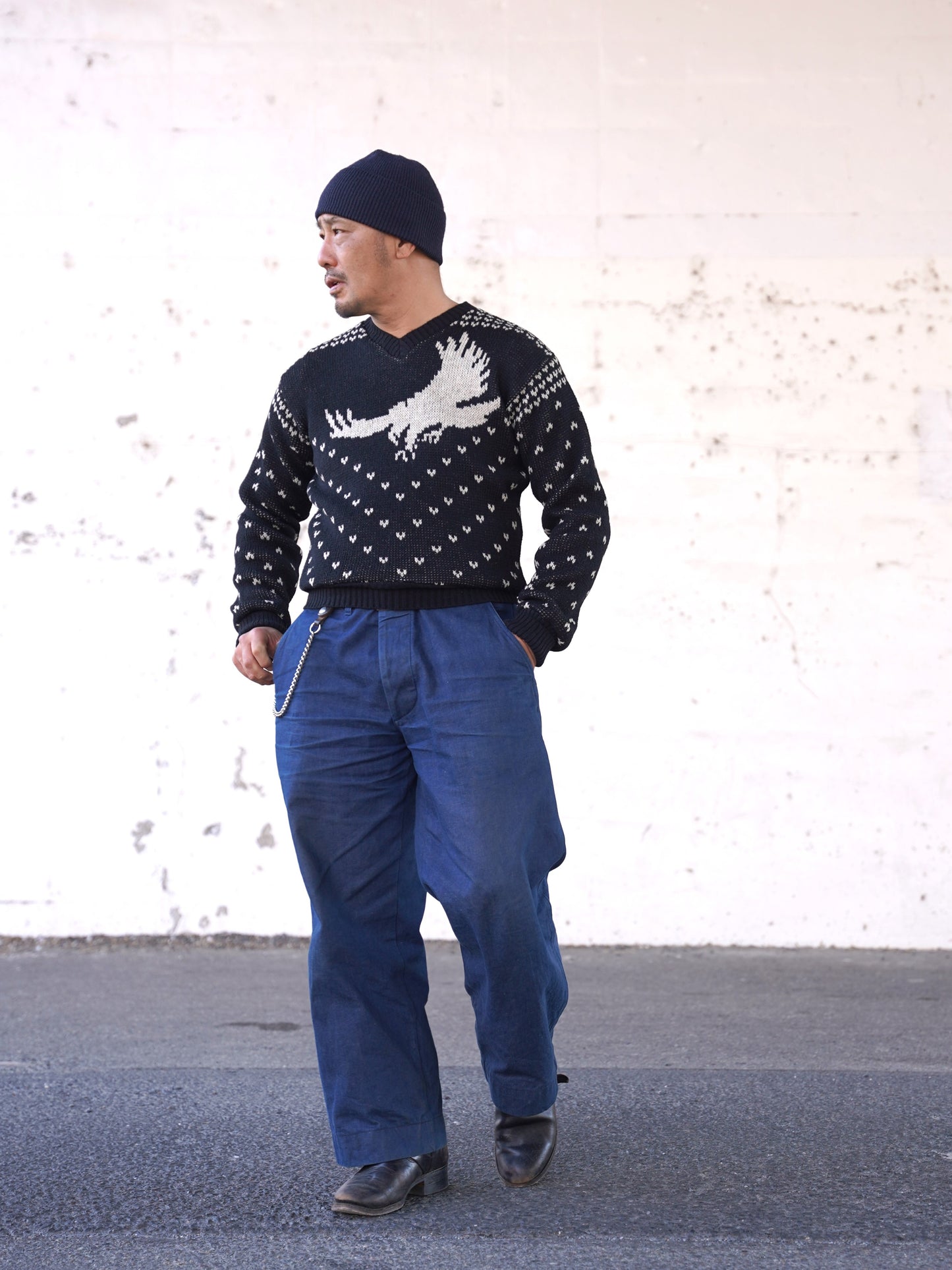 #250213 1950 V-neck Knit