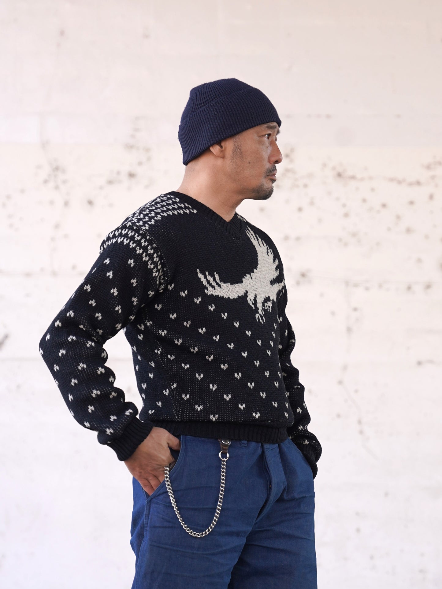 #250213 1950 V-neck Knit