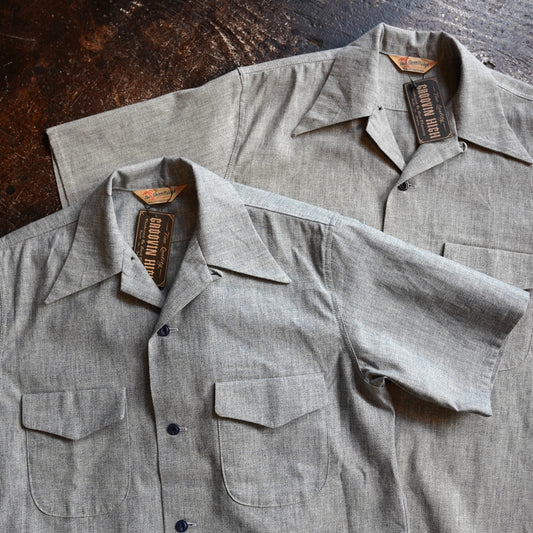 #240109 1940s Chambray S/S Shirt