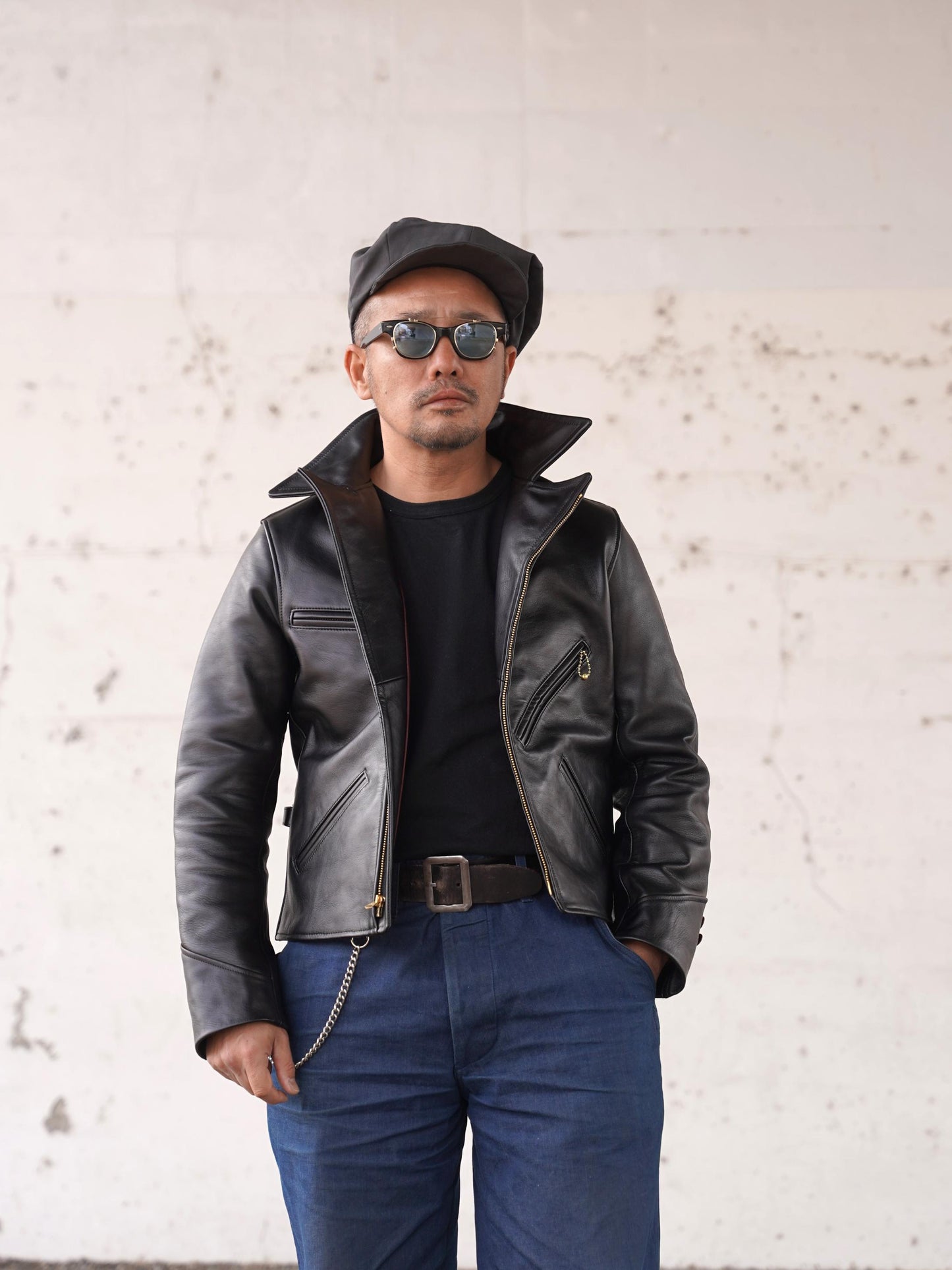 #250434 1940s Double Motorcycle Jacket