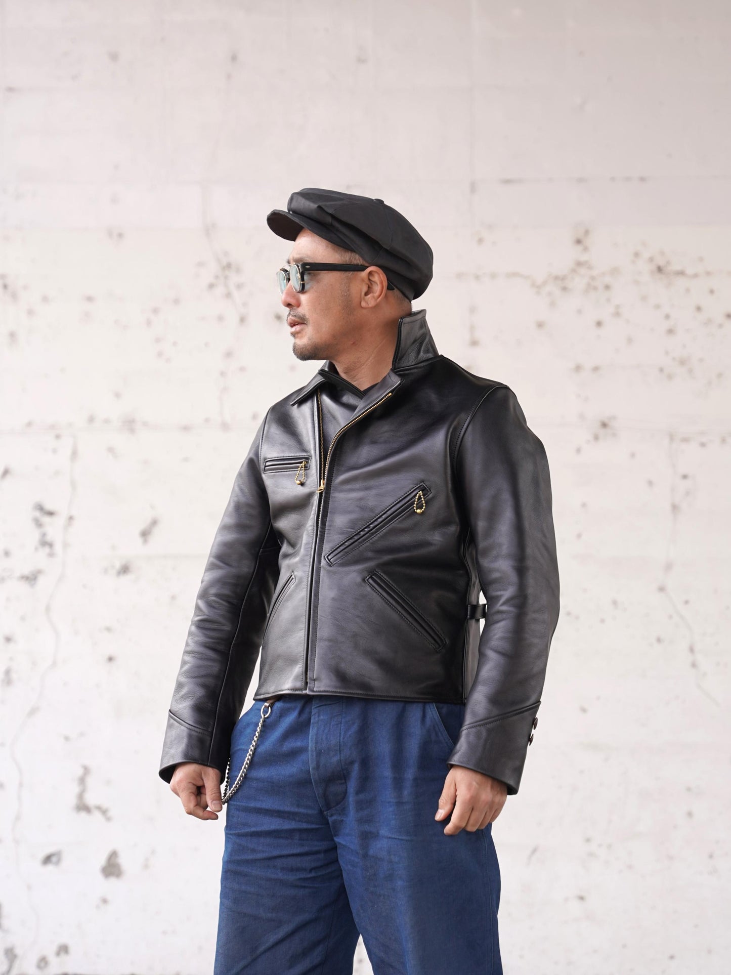 #250434 1940s Double Motorcycle Jacket