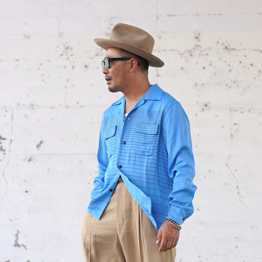 #260104 1950s L/S Shirt - Stripe