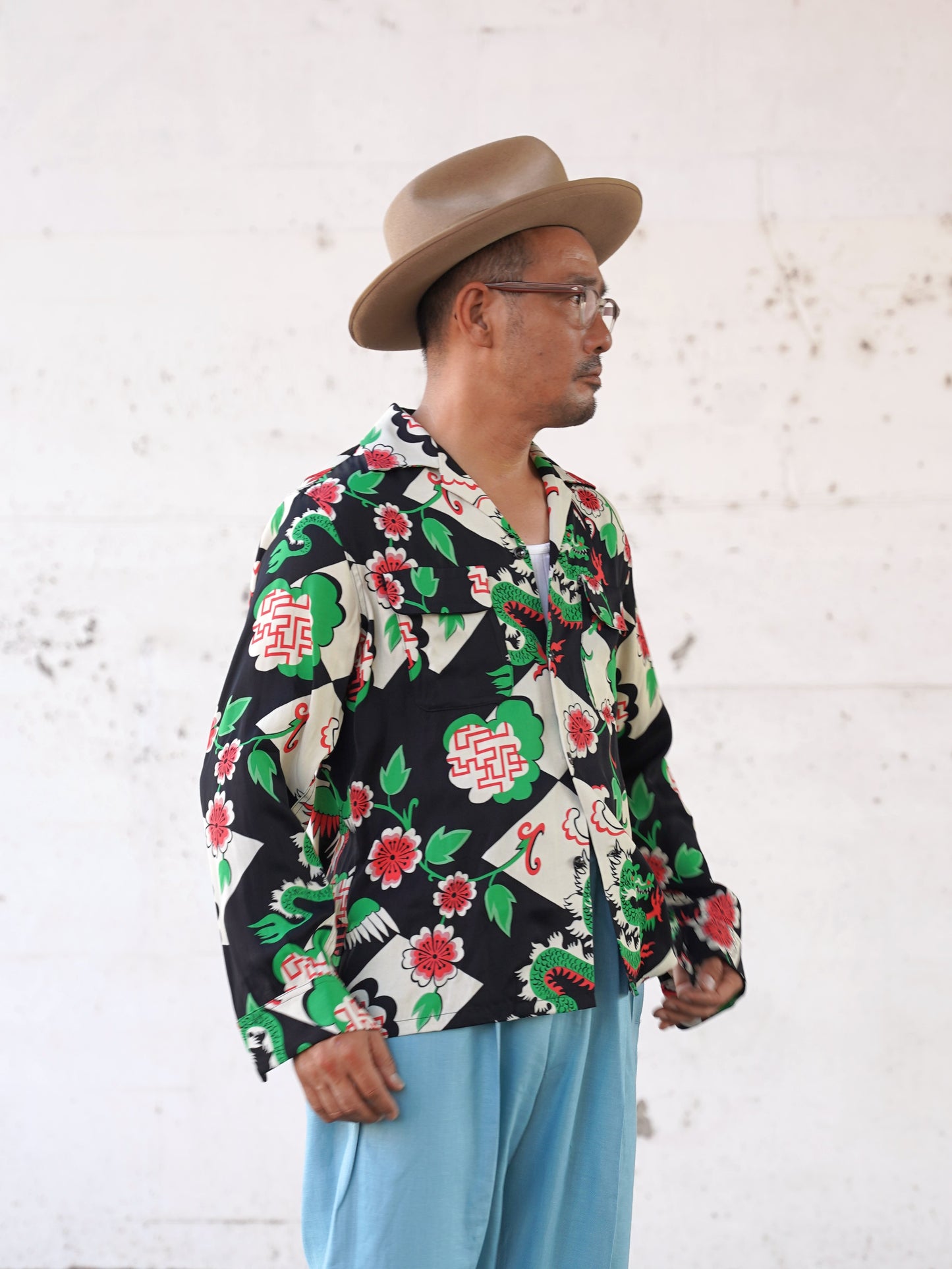 #260105 1950s L/S Shirt - Dragon