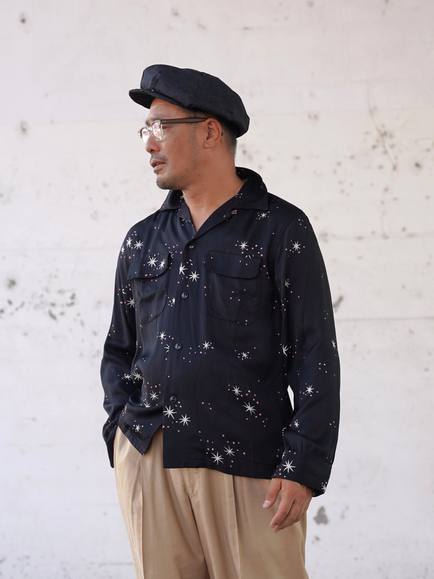 #260106 1950s L/S Shirt - Star