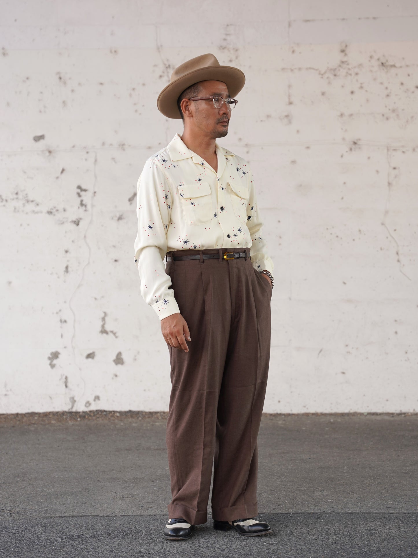 #260106 1950s L/S Shirt - Star