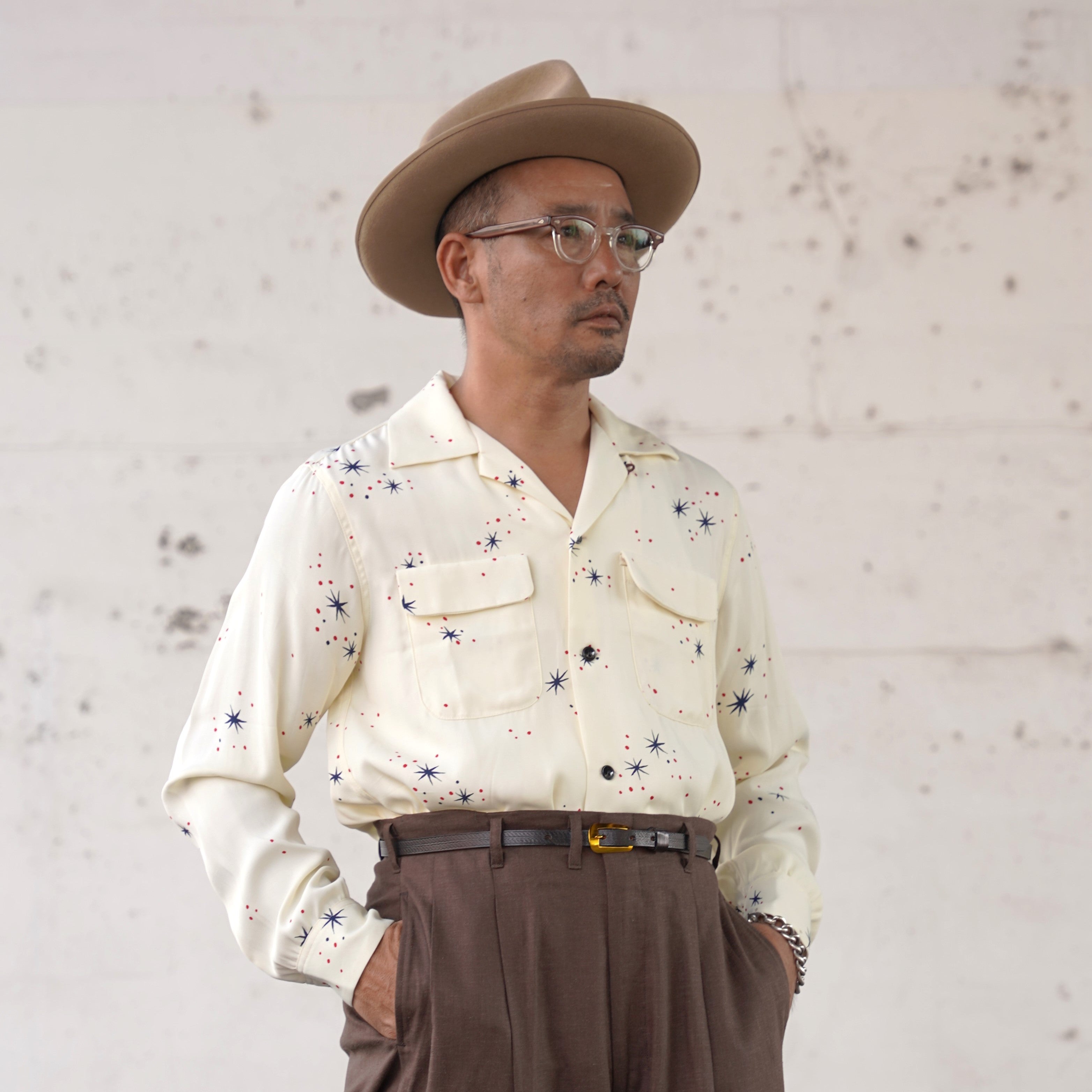 Groovin High アロハシャツ 日本製 クリーム色 The GROOVIN HIGH & Old Devil Moon