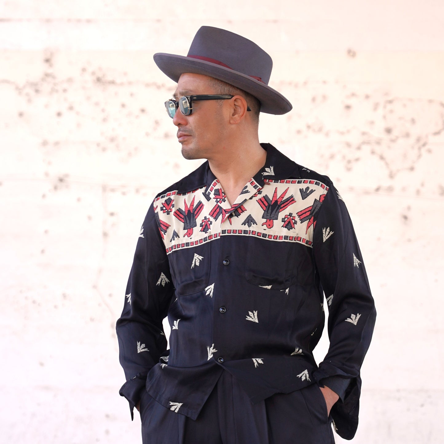 #260130 1950s L/S Shirt - Thunderbird