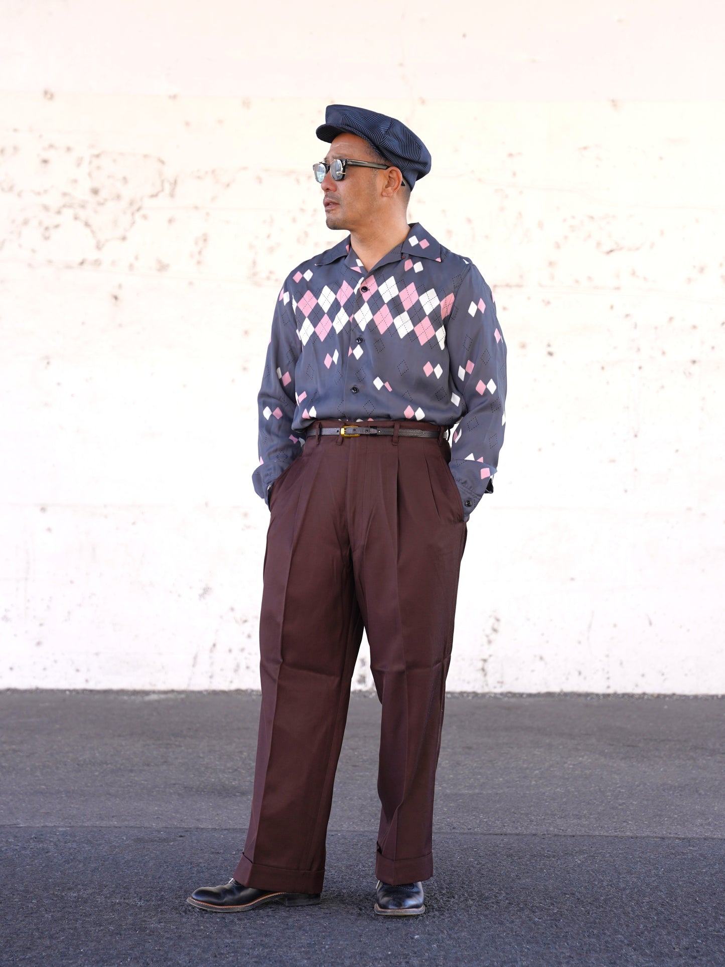 #260131 1950s L/S Shirt - Argyle