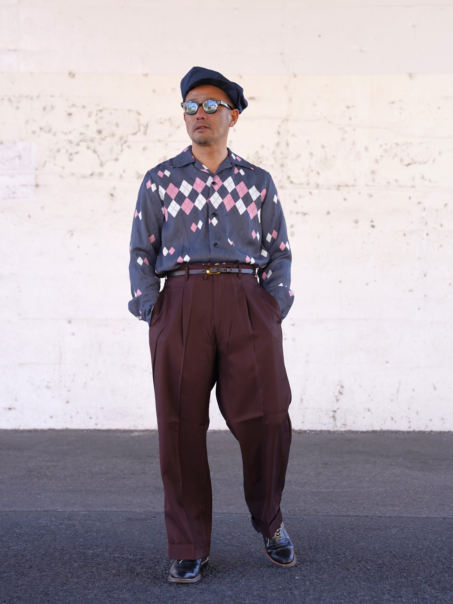 #260131 1950s L/S Shirt - Argyle