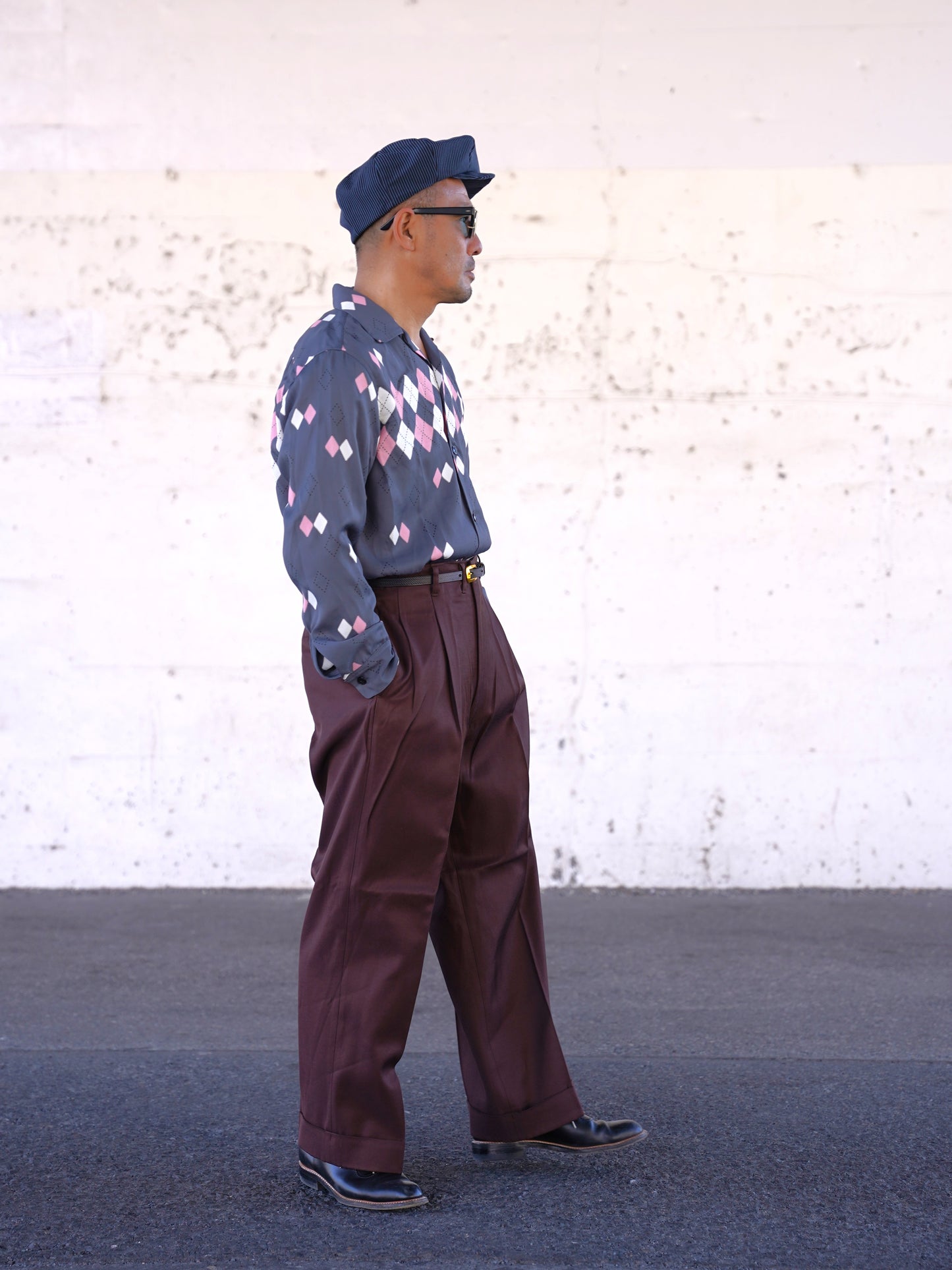 #260131 1950s L/S Shirt - Argyle