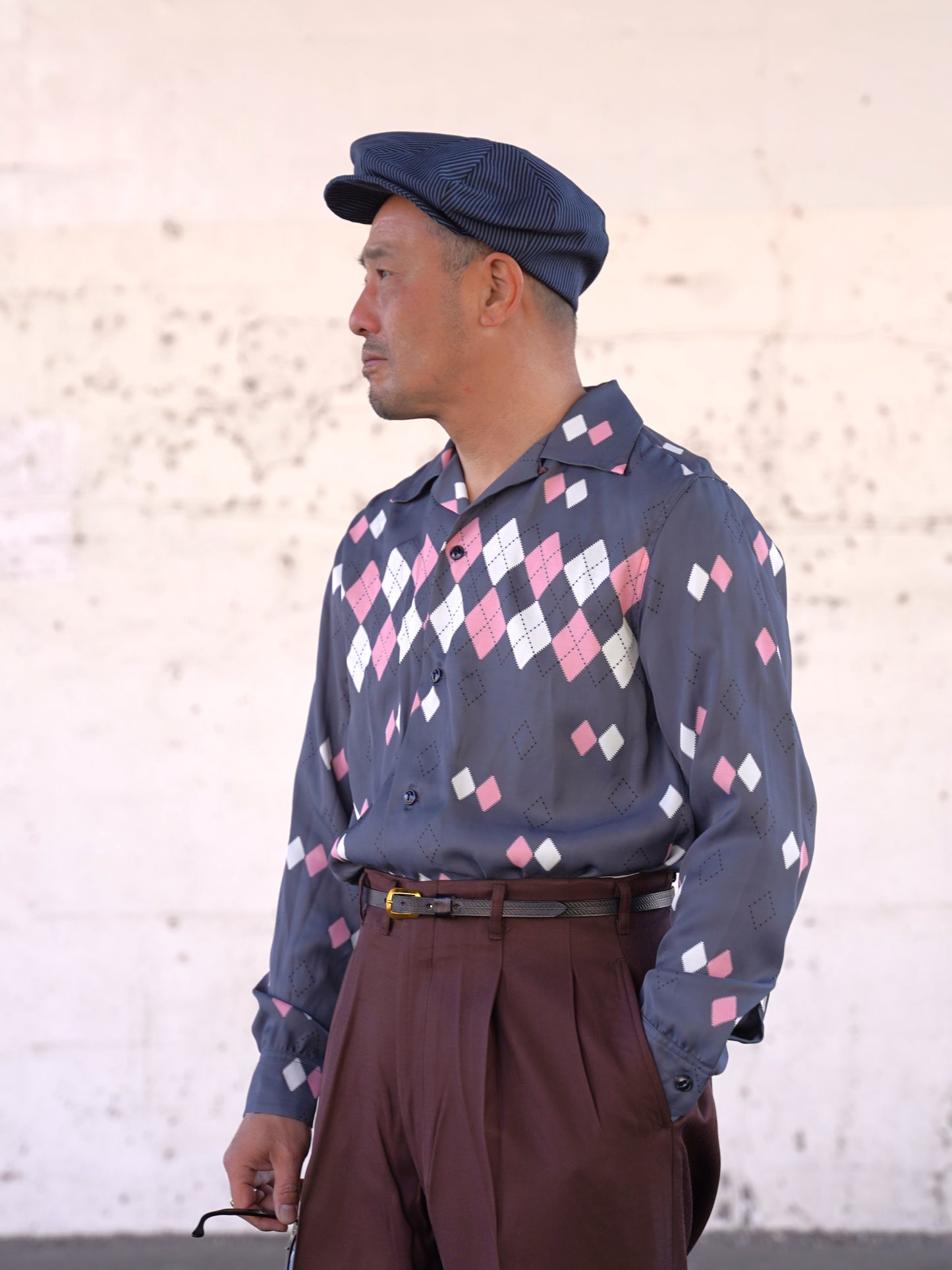 #260131 1950s L/S Shirt - Argyle