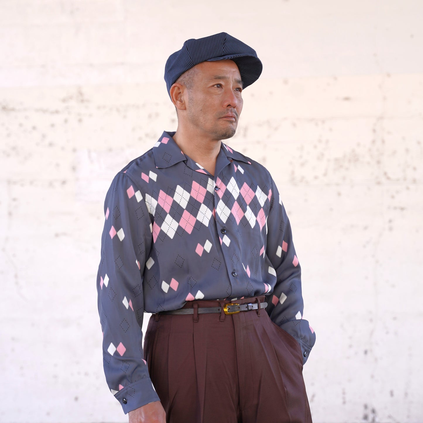 #260131 1950s L/S Shirt - Argyle