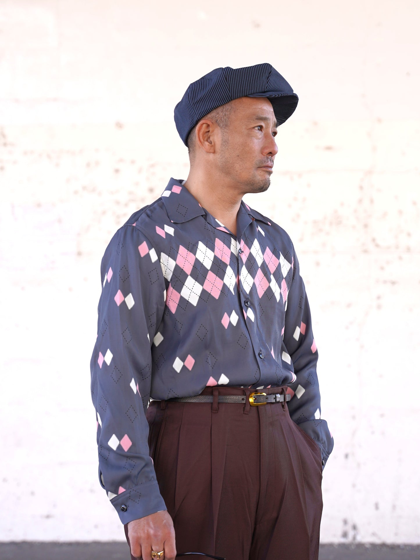 #260131 1950s L/S Shirt - Argyle