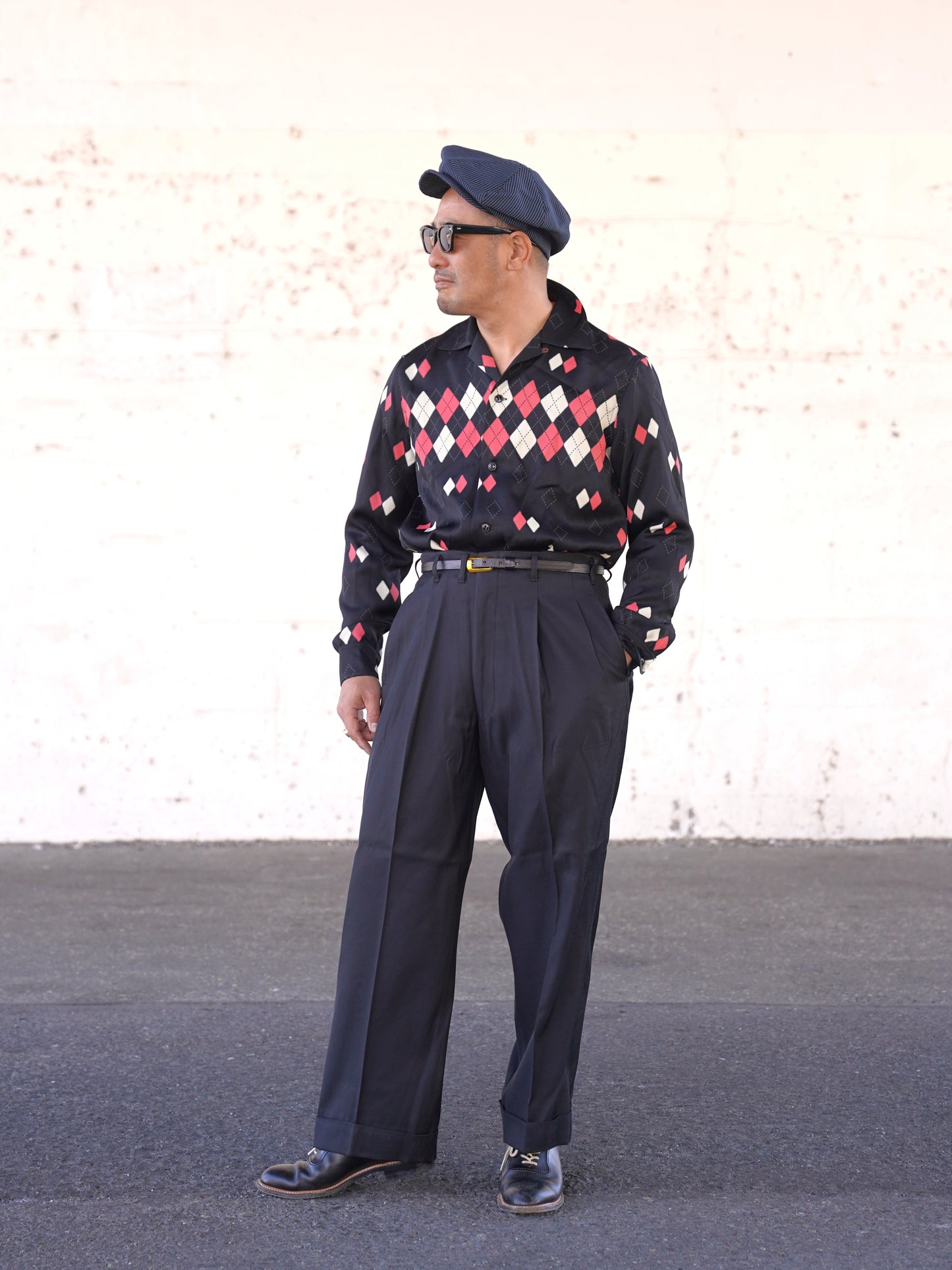 #260131 1950s L/S Shirt - Argyle