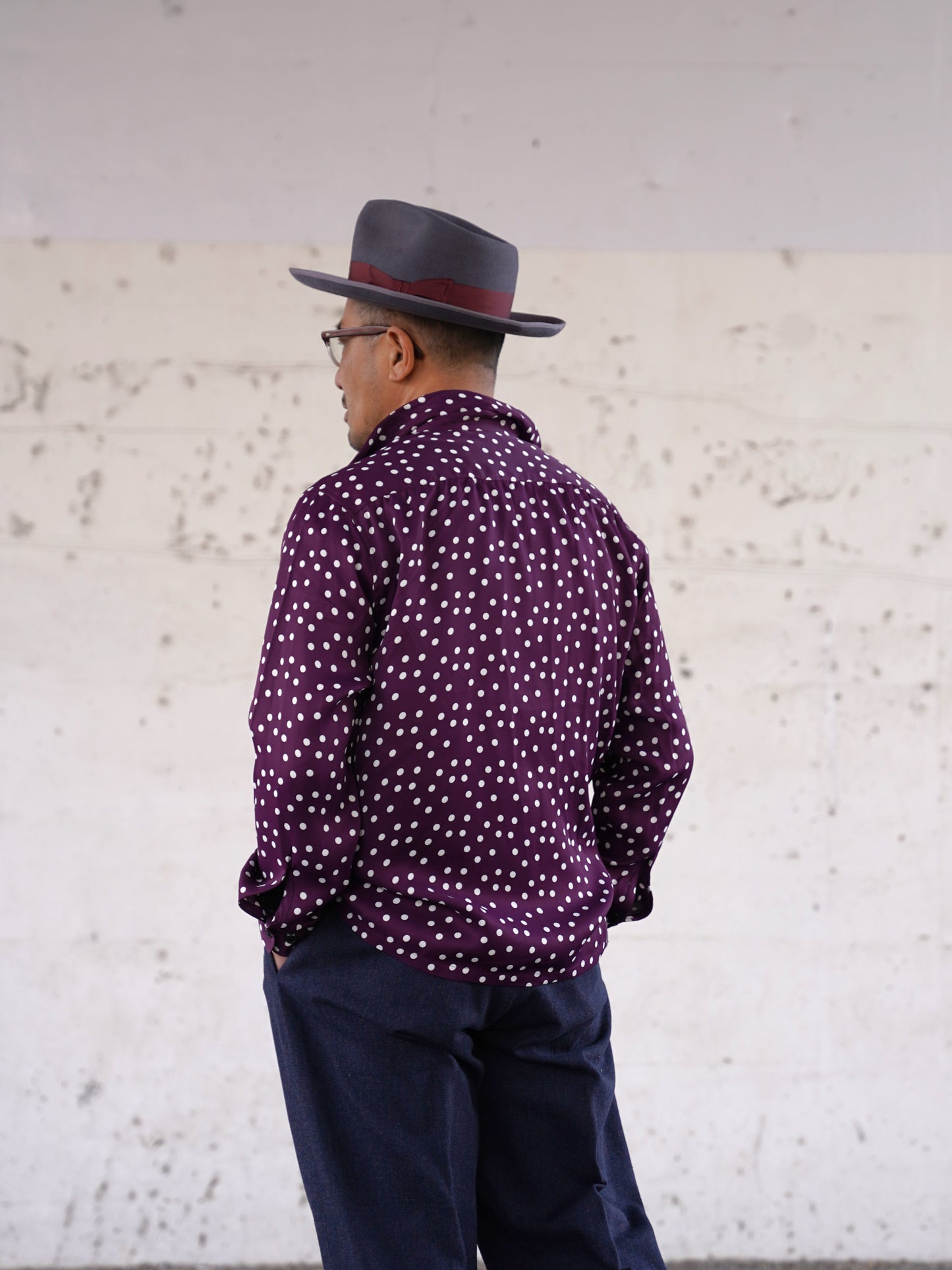 #260137 1950s L/S Shirt - Random Dot