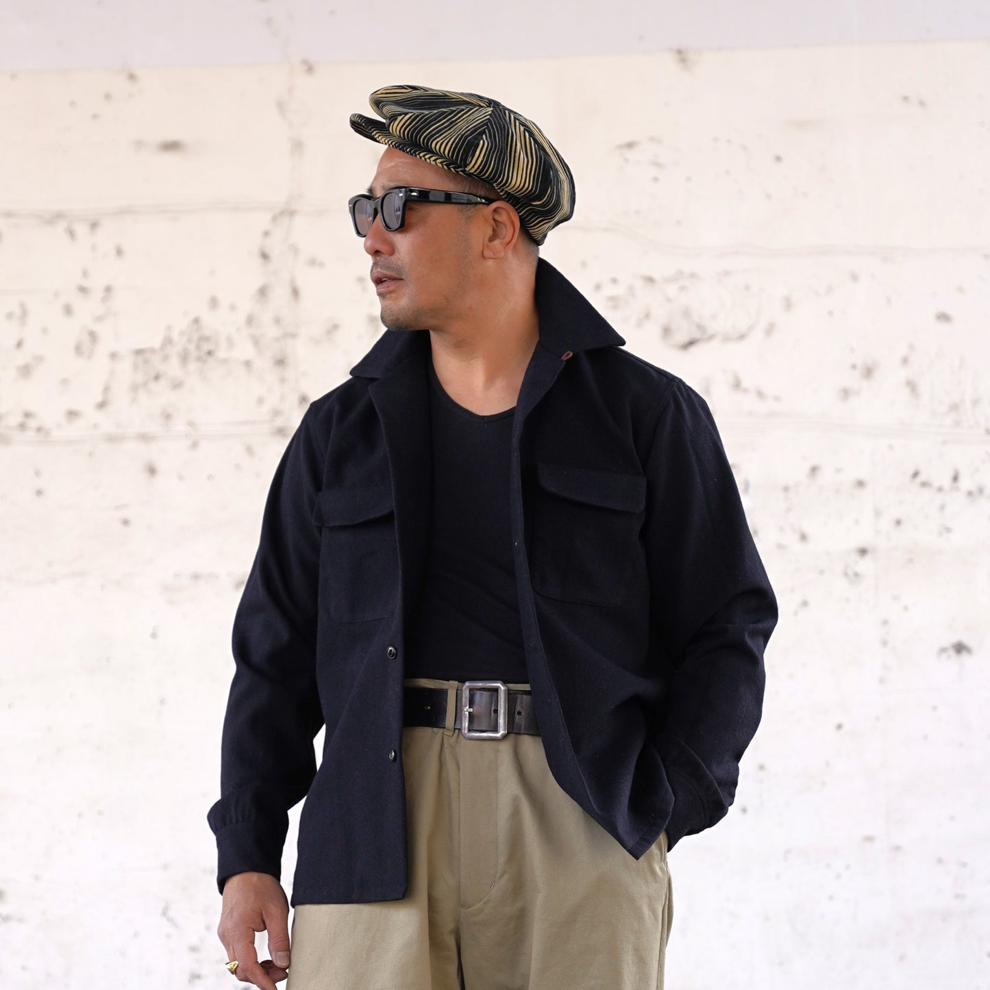 #260140 1950s Long-Sleeve Wool Shirt